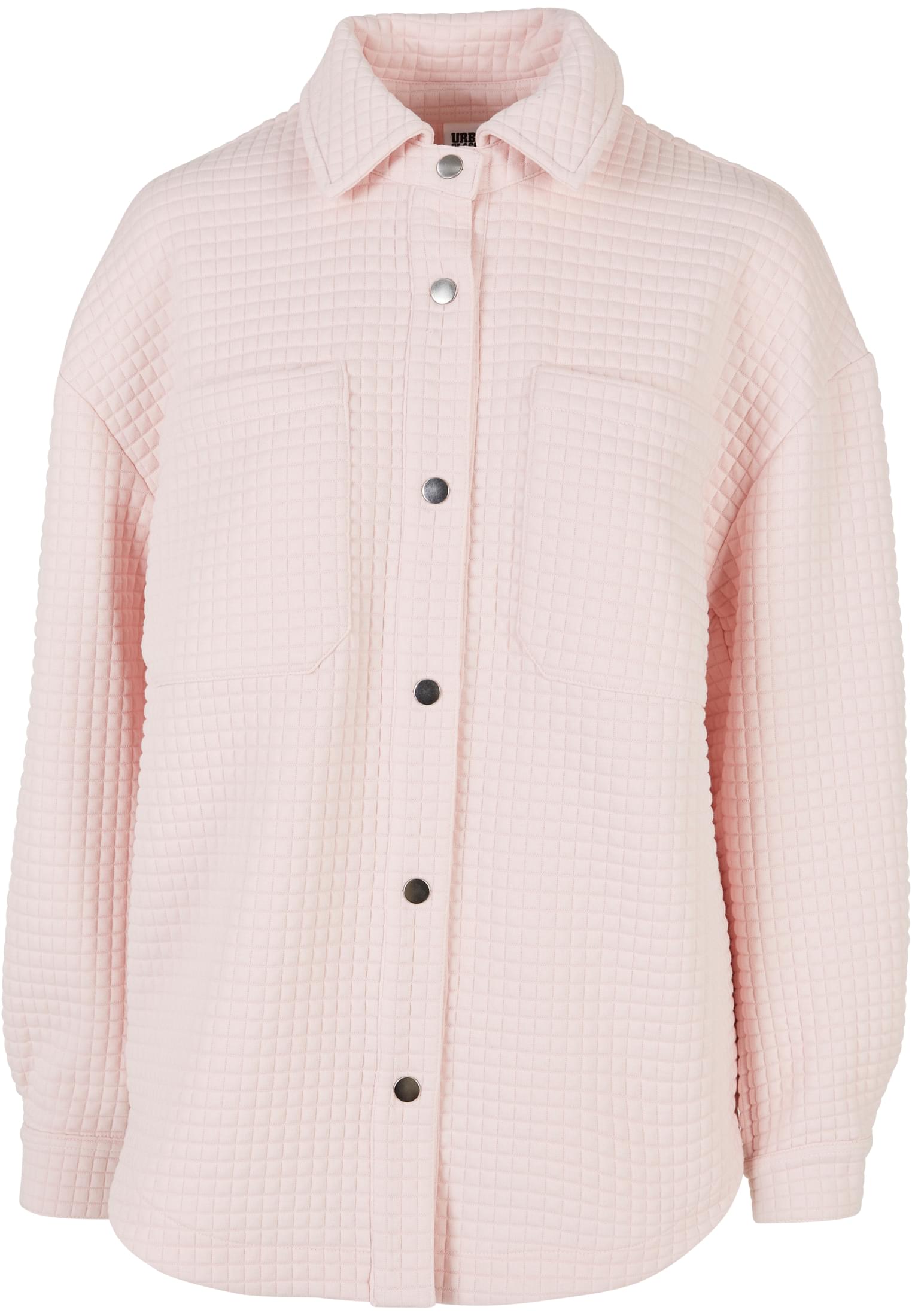 Ladies Quilted Sweat Overshirt | pink