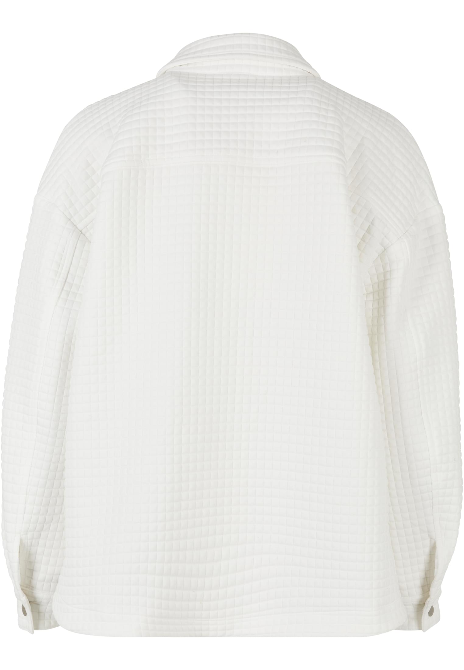 Ladies Quilted Sweat Overshirt | white