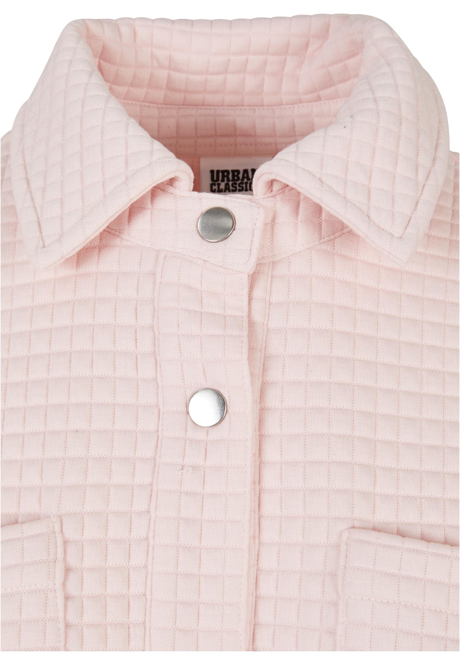 Ladies Quilted Sweat Overshirt | pink