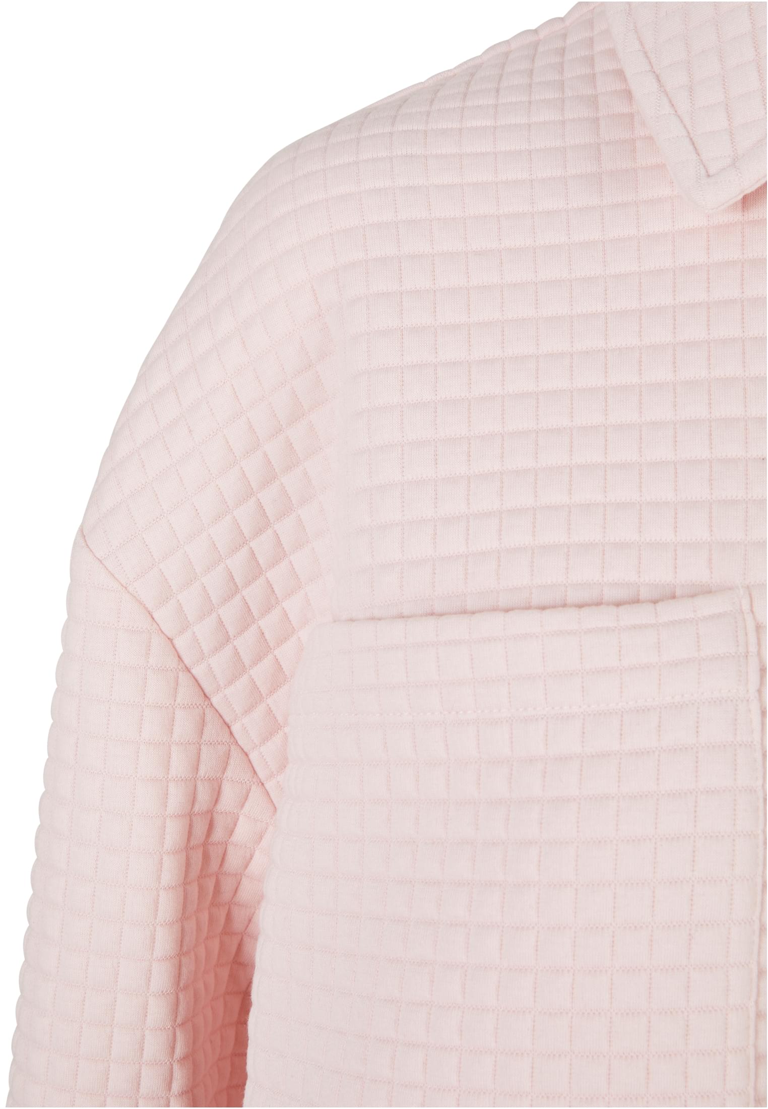 Ladies Quilted Sweat Overshirt | pink