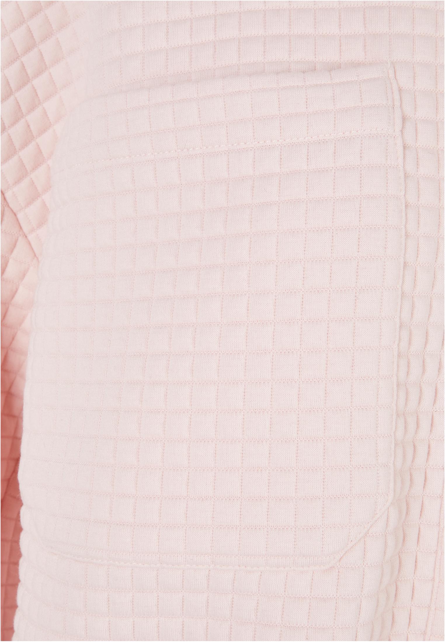 Ladies Quilted Sweat Overshirt | pink