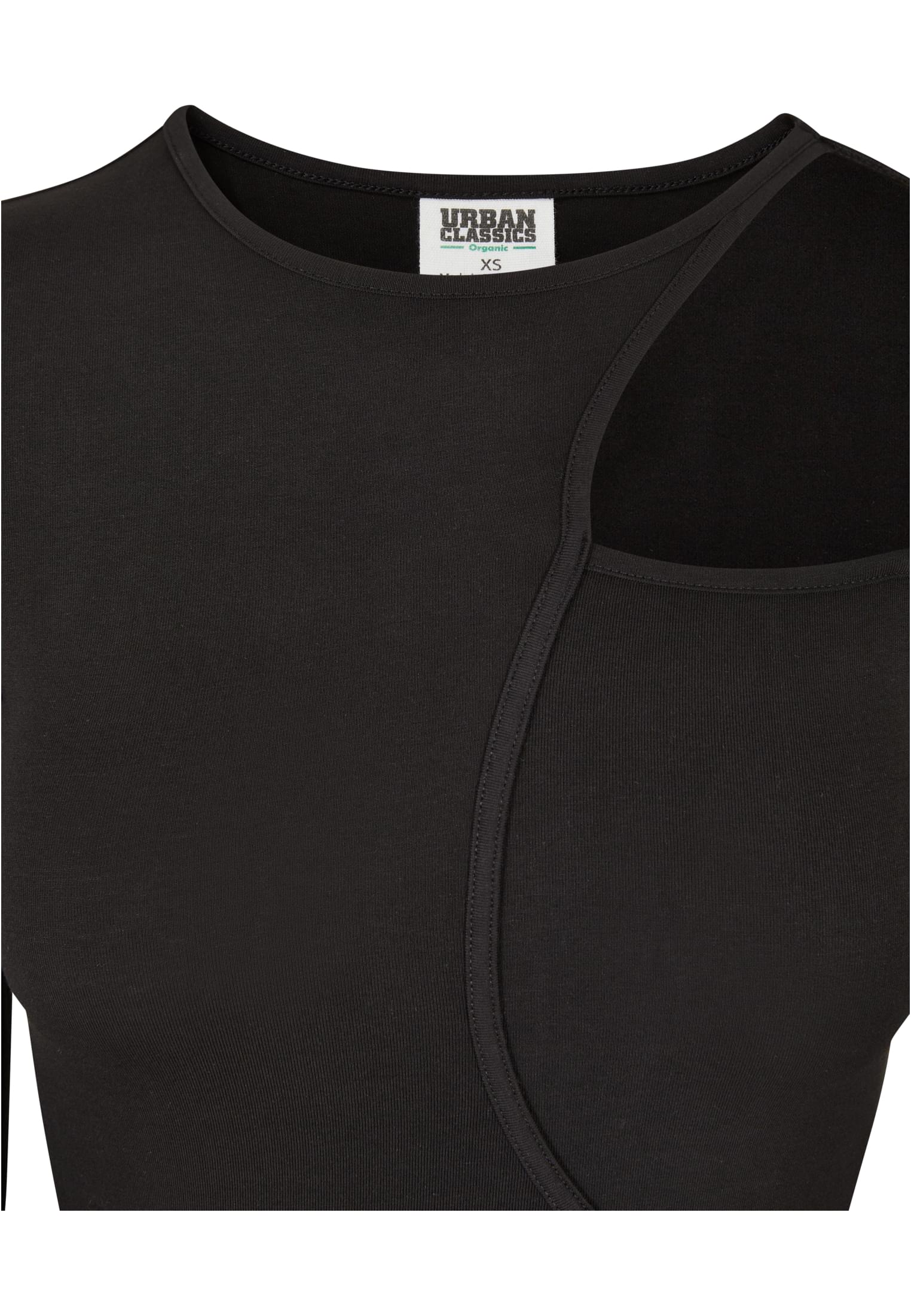 Ladies Organic Cut Out Longsleeve Body | black