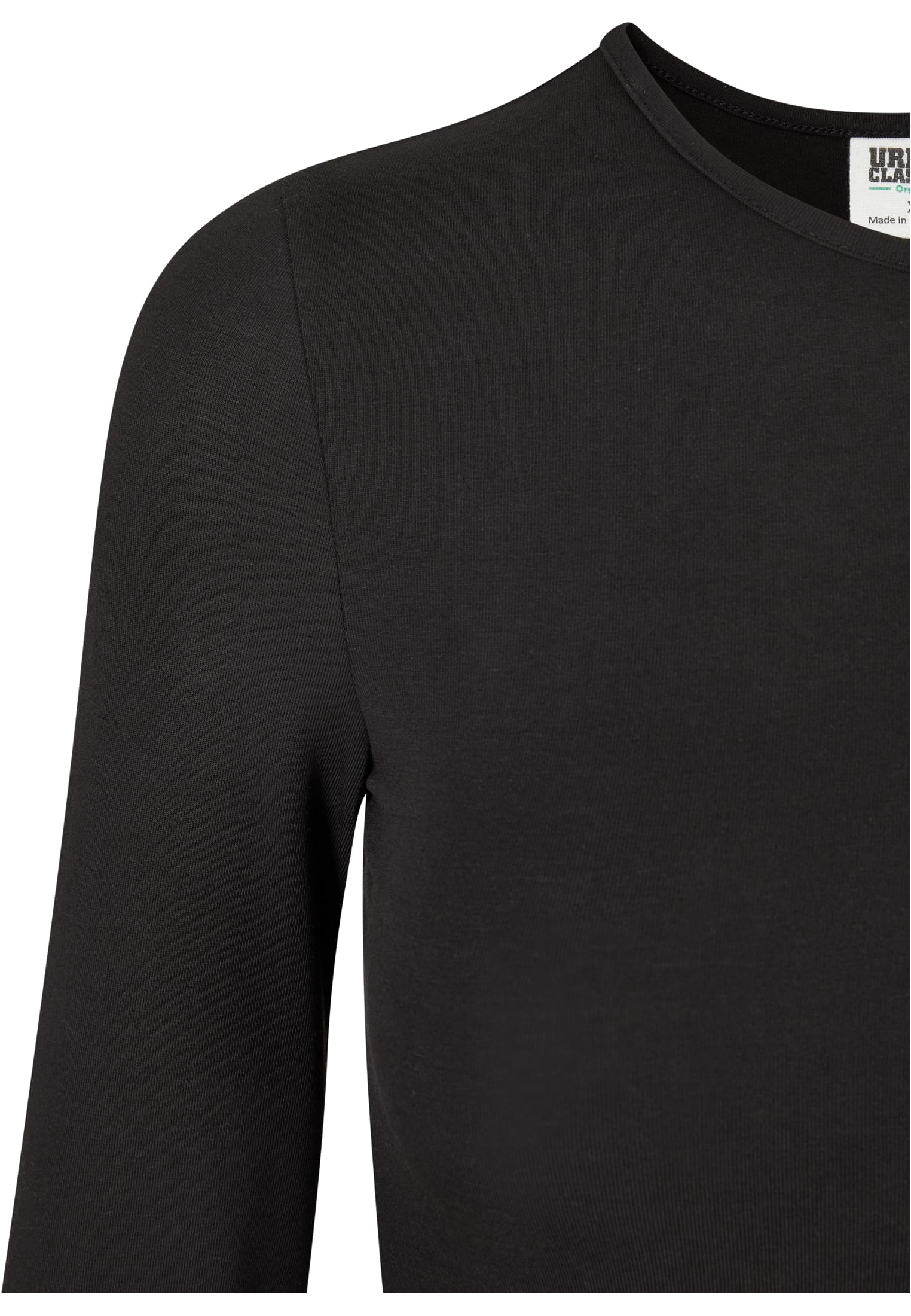 Ladies Organic Cut Out Longsleeve Body | black