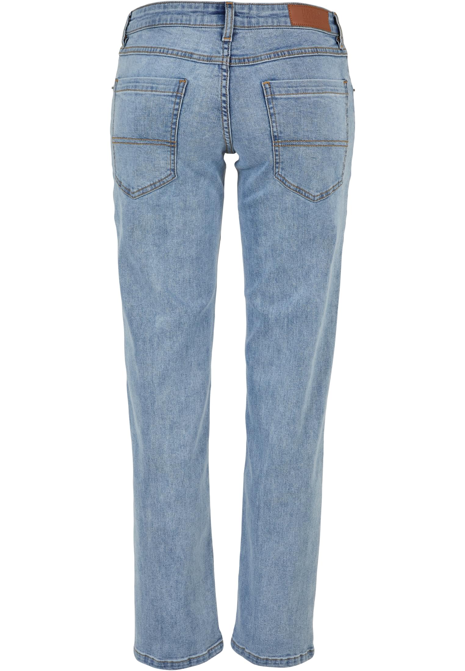 Ladies Low Waist Straight Denim Pants | tinted lightblue washed