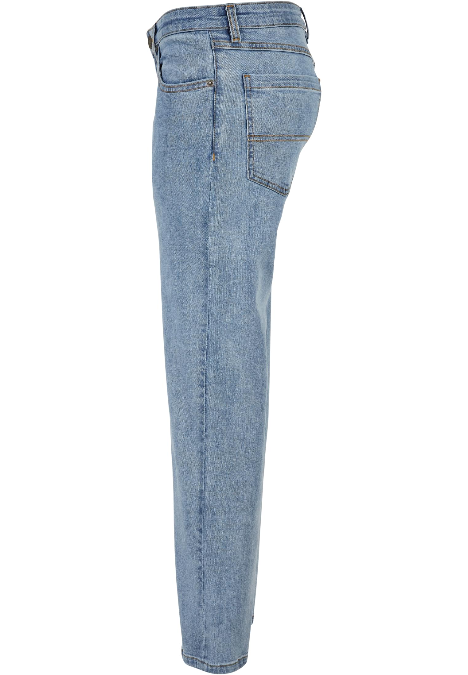 Ladies Low Waist Straight Denim Pants | tinted lightblue washed