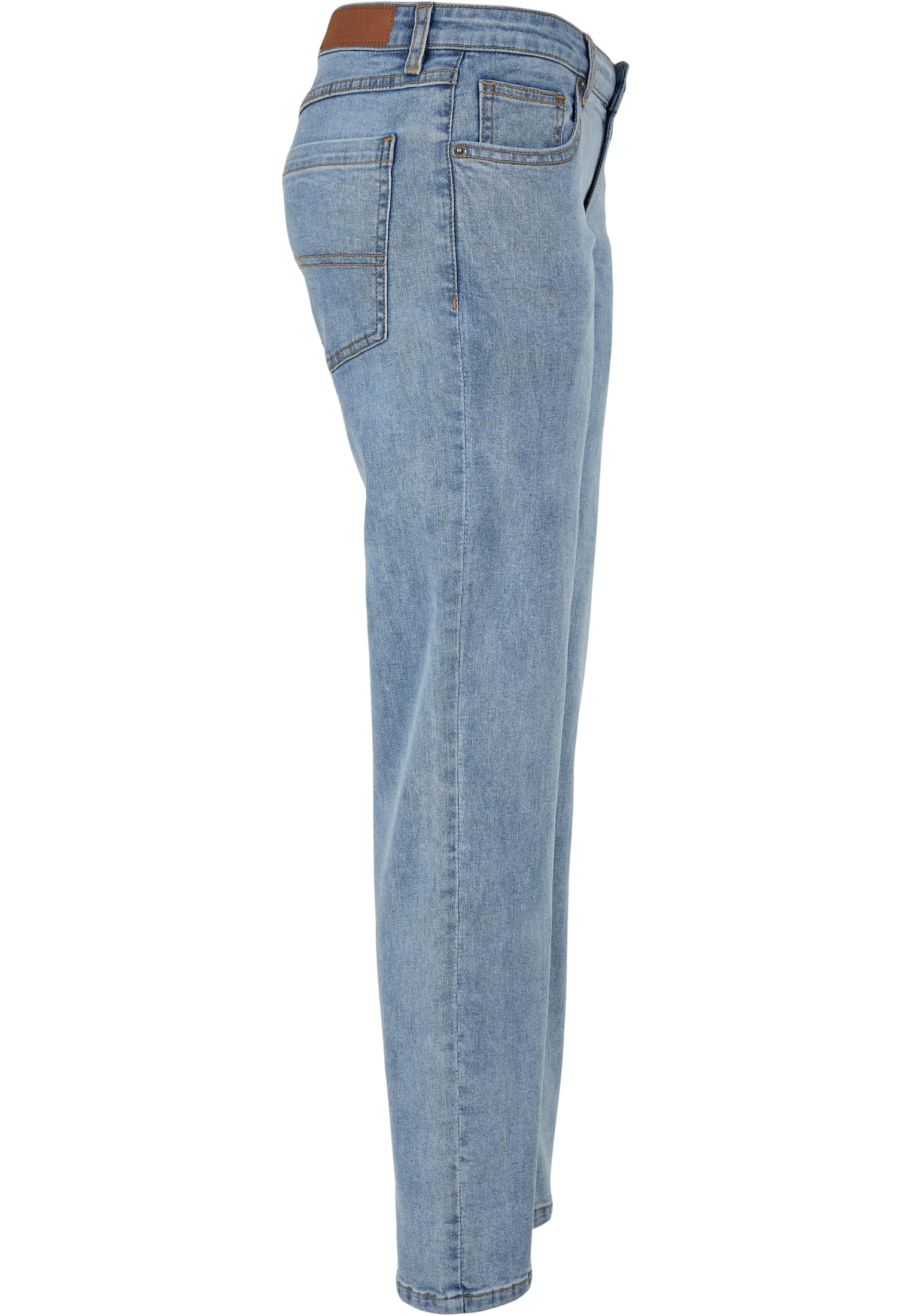 Ladies Low Waist Straight Denim Pants | tinted lightblue washed