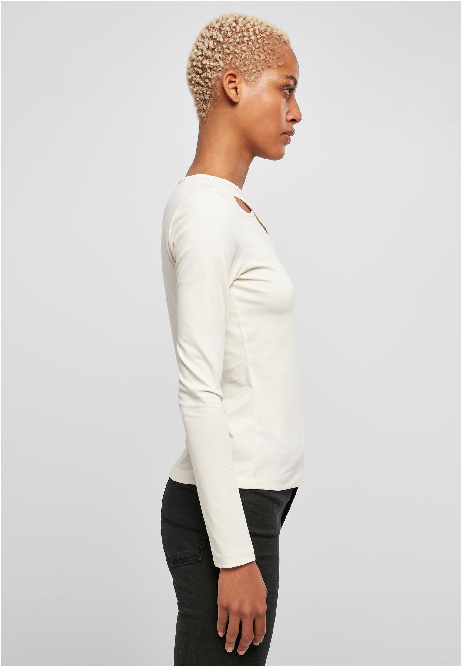 Ladies Crossed Cut Out Longsleeve | whitesand