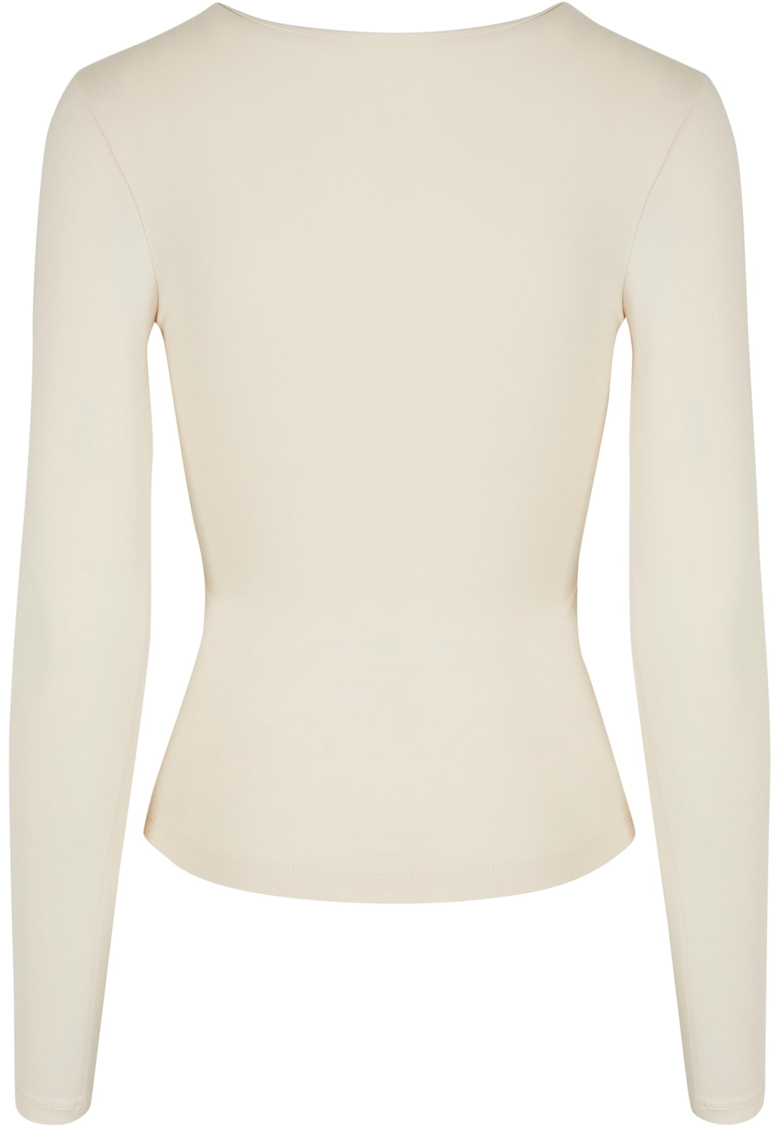 Ladies Crossed Cut Out Longsleeve | whitesand