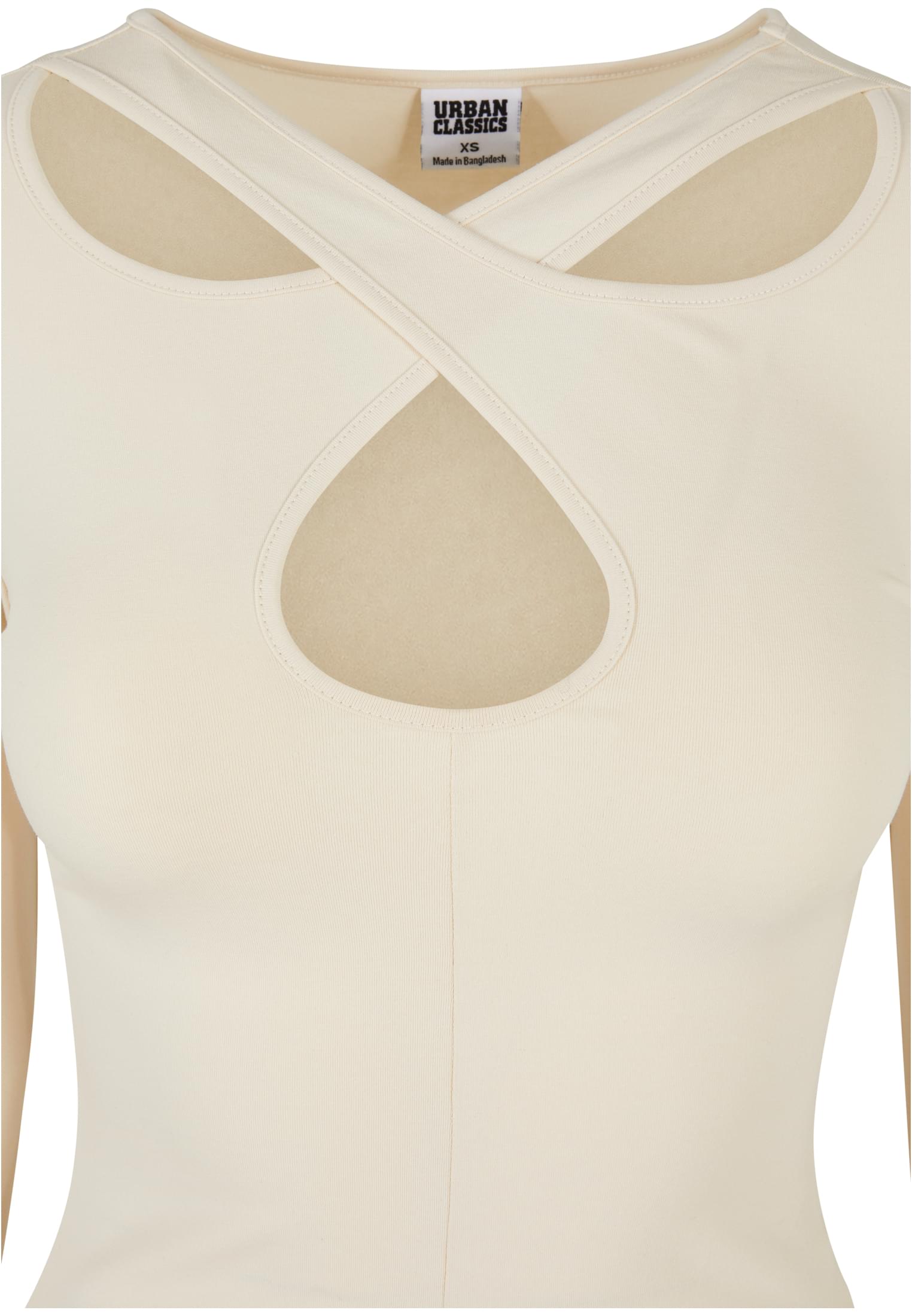 Ladies Crossed Cut Out Longsleeve | whitesand