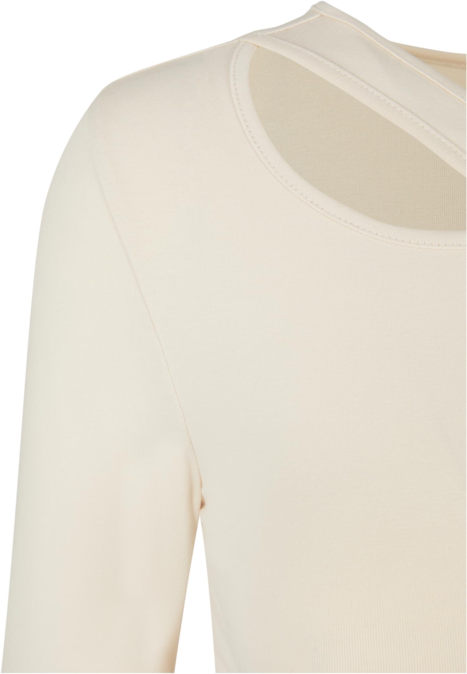 Ladies Crossed Cut Out Longsleeve | whitesand