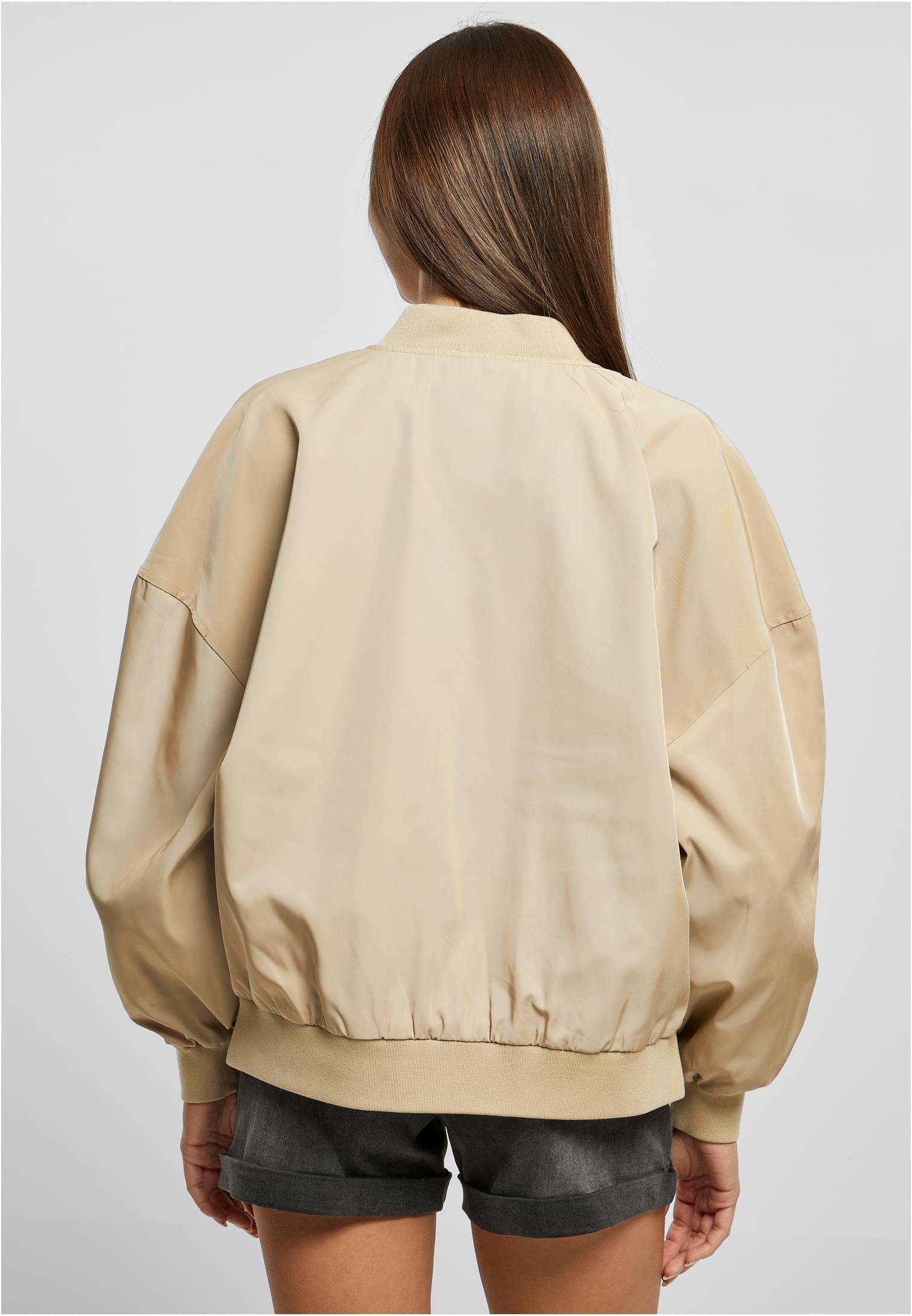 Ladies Recycled Oversized Light Bomber Jacket | unionbeige