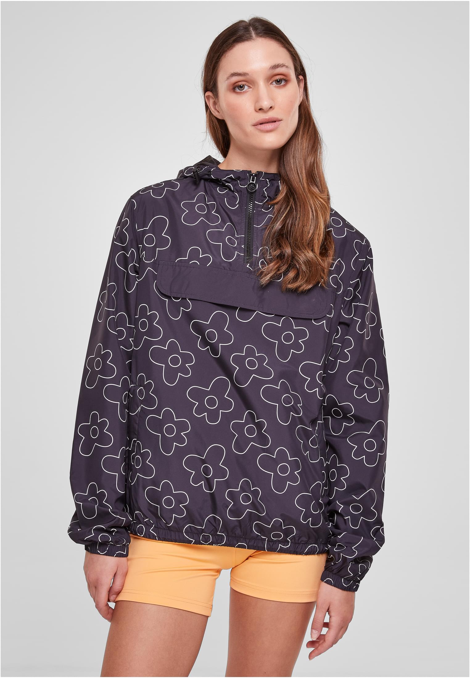 Ladies AOP Pullover Jacket | blackflower