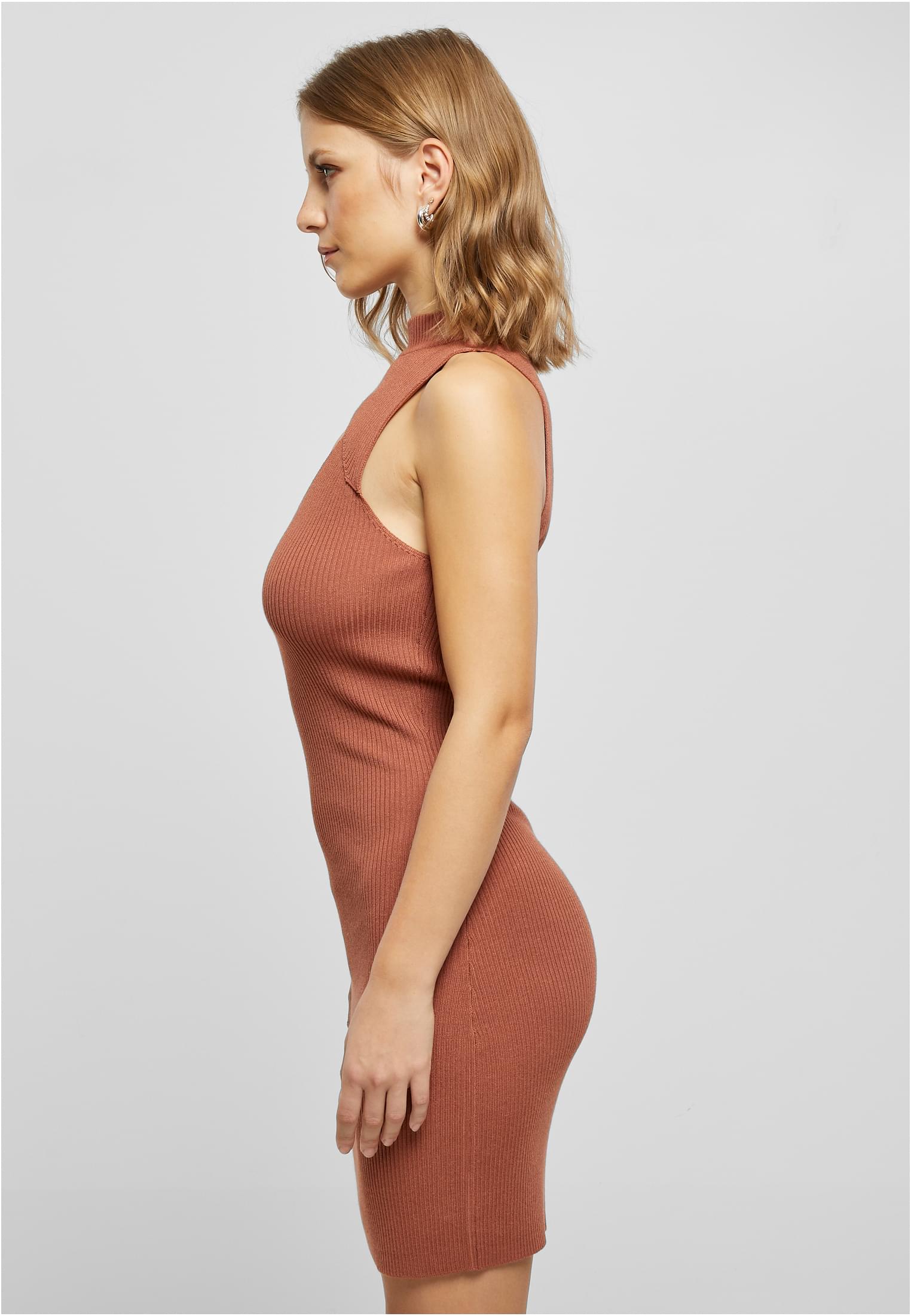 Ladies Cut Out Sleevless Dress | terracotta