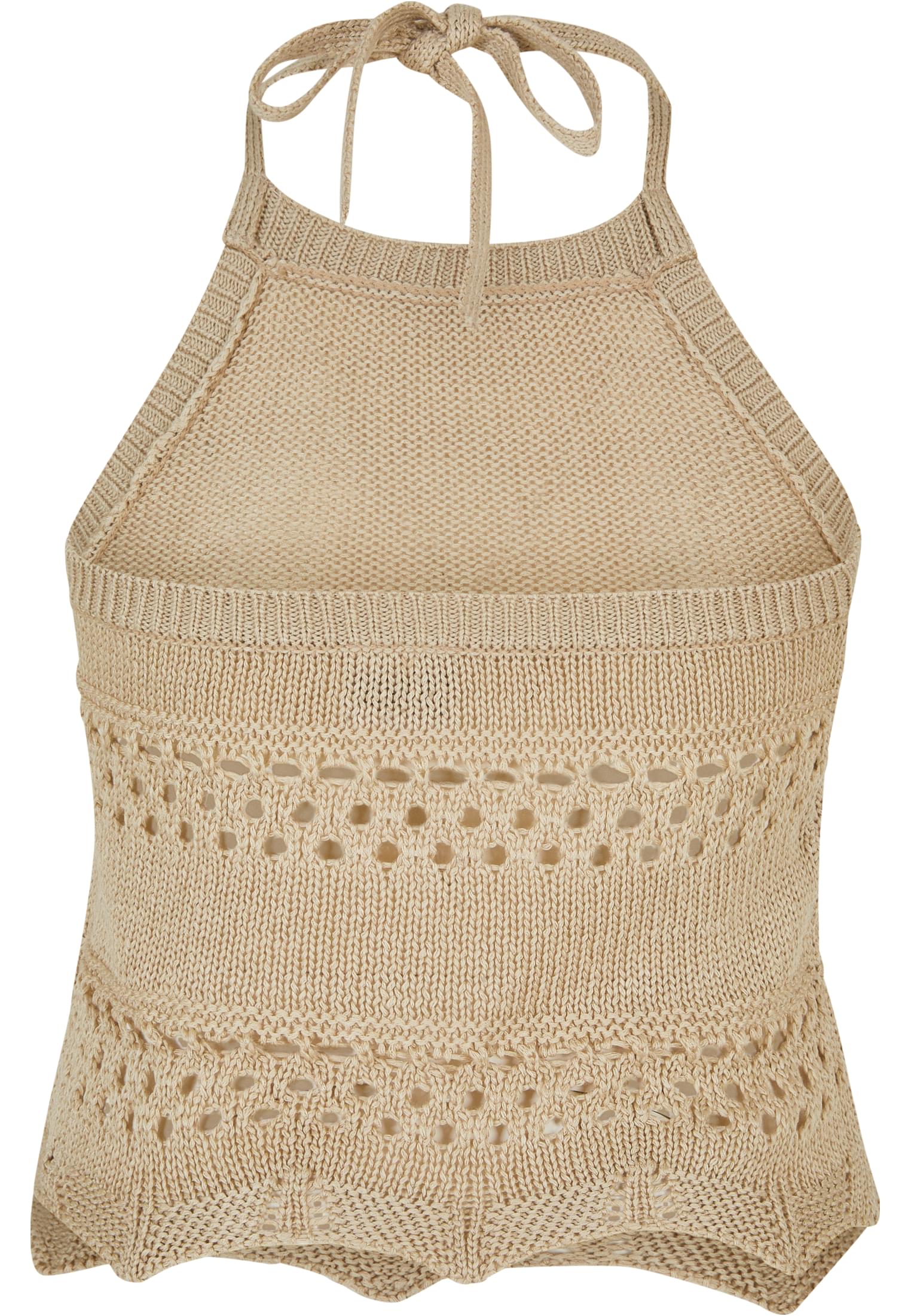 Ladies Short Crochet Knit Neckholder Top | softseagrass