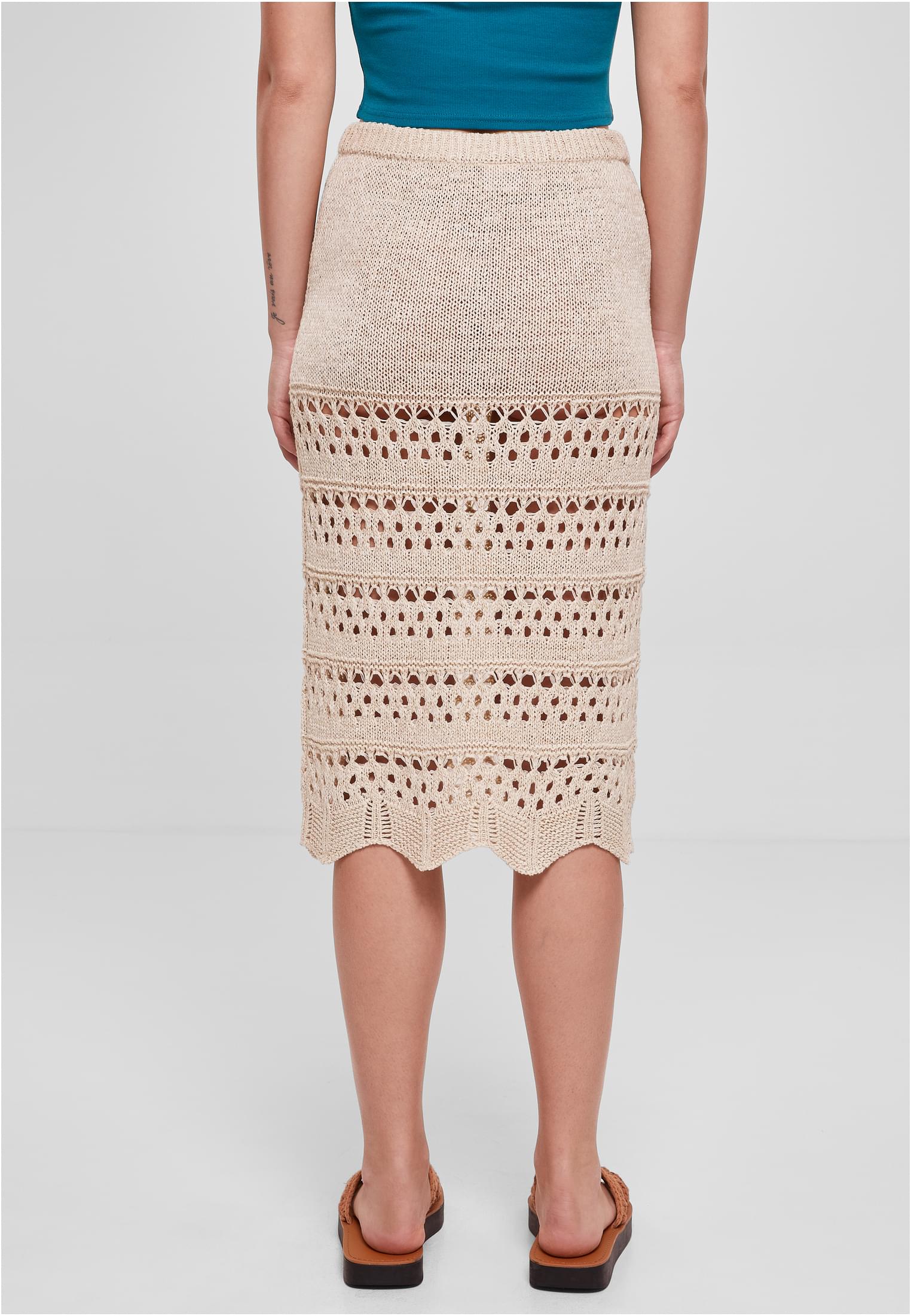 Ladies 3/4 Crochet Knit Skirt | softseagrass