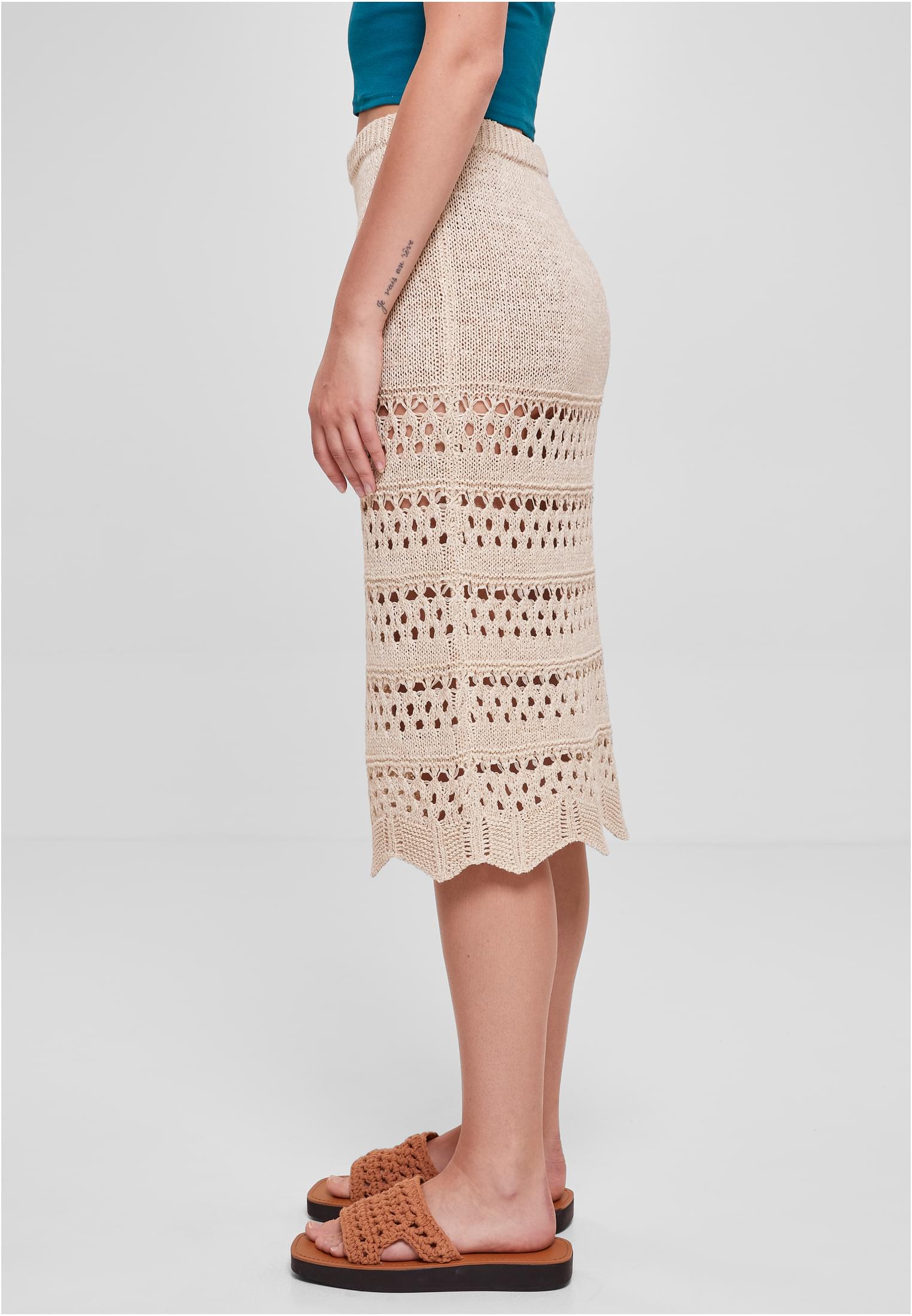 Ladies 3/4 Crochet Knit Skirt | softseagrass