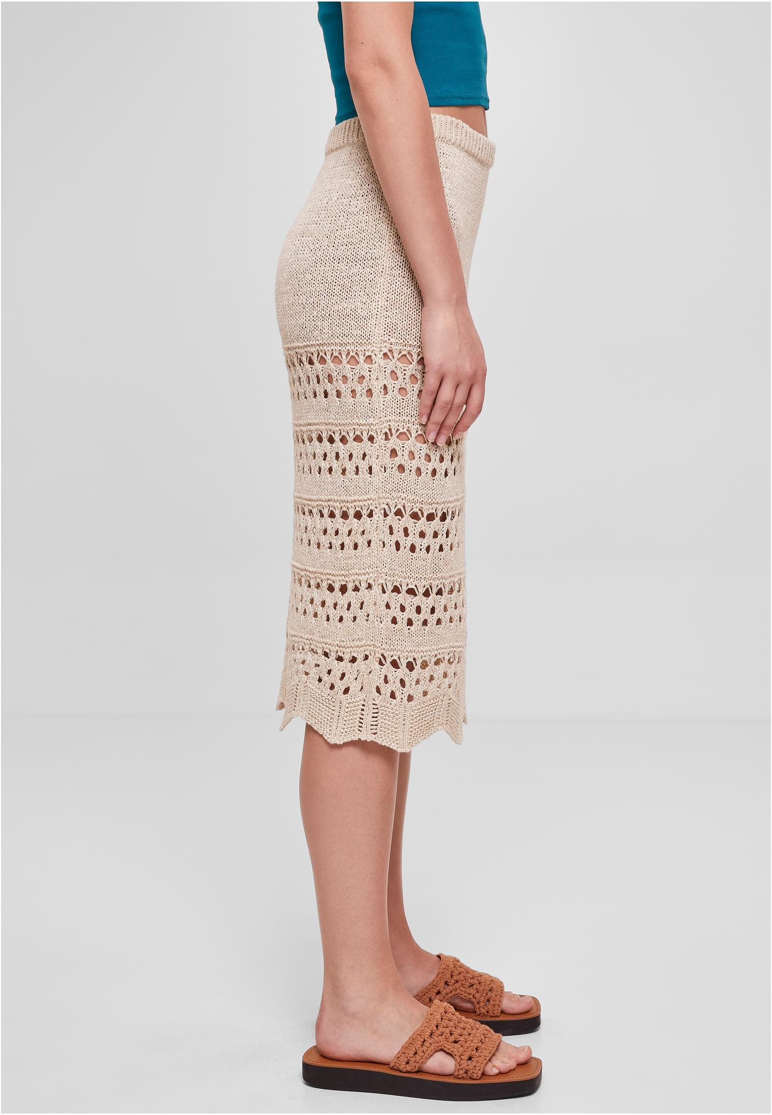 Ladies 3/4 Crochet Knit Skirt | softseagrass