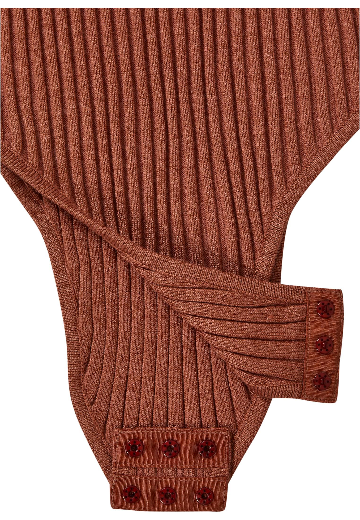 Ladies Rib Knit Sleevless Body | terracotta