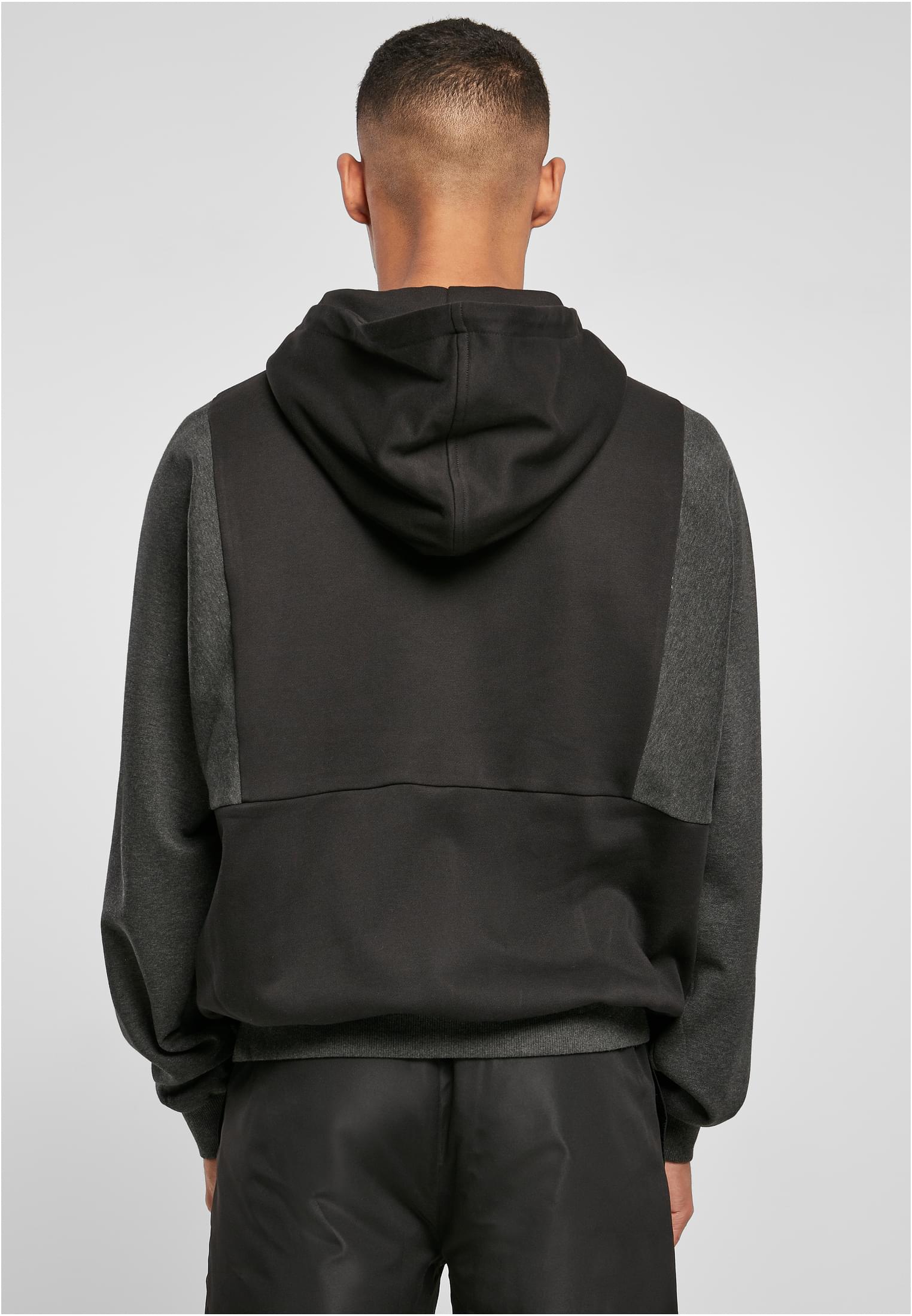 Cut On Sleeve Hoody | black/charcoal