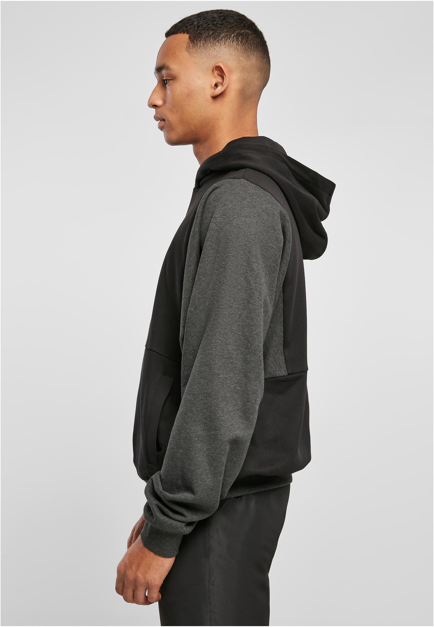 Cut On Sleeve Hoody | black/charcoal