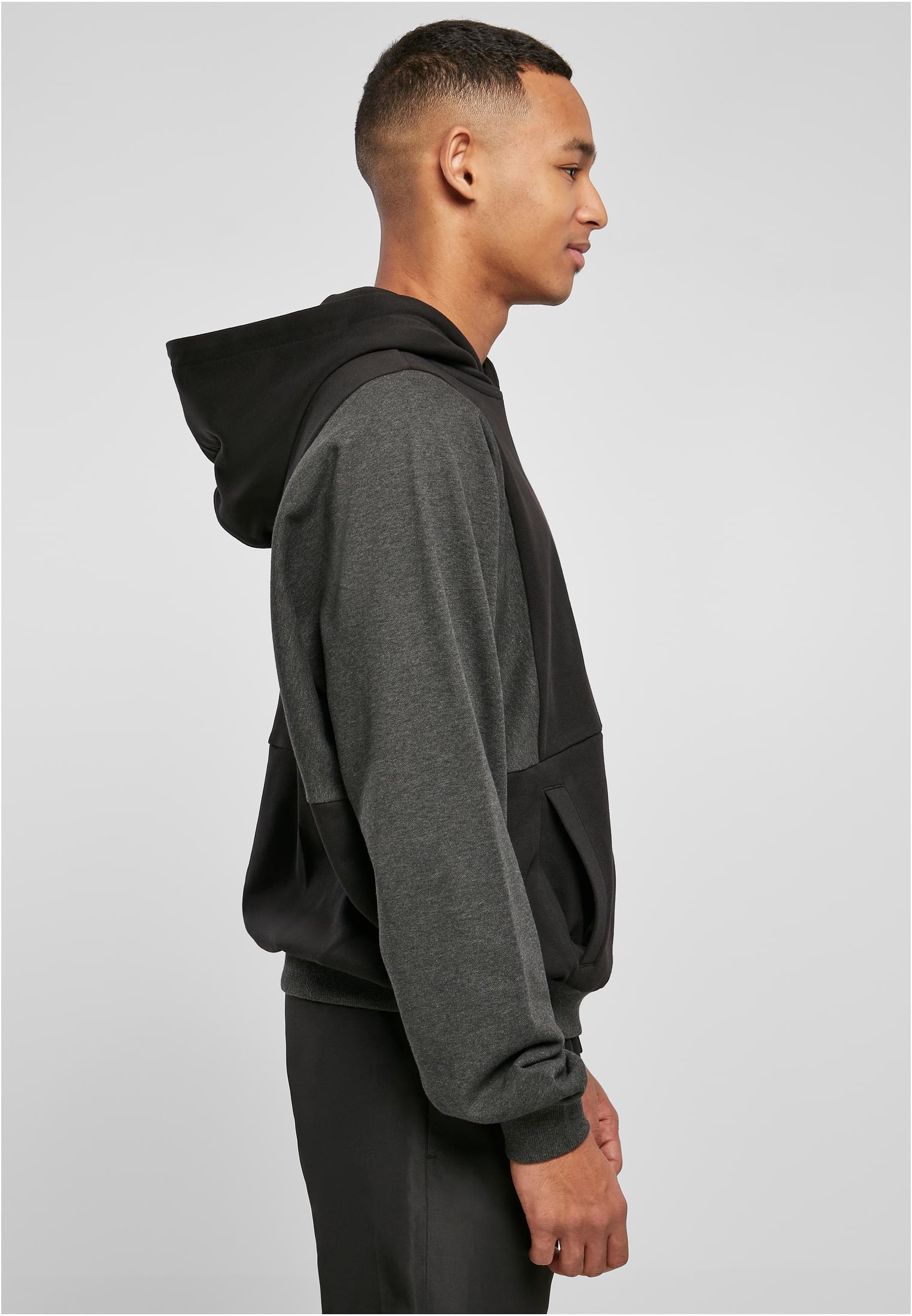 Cut On Sleeve Hoody | black/charcoal