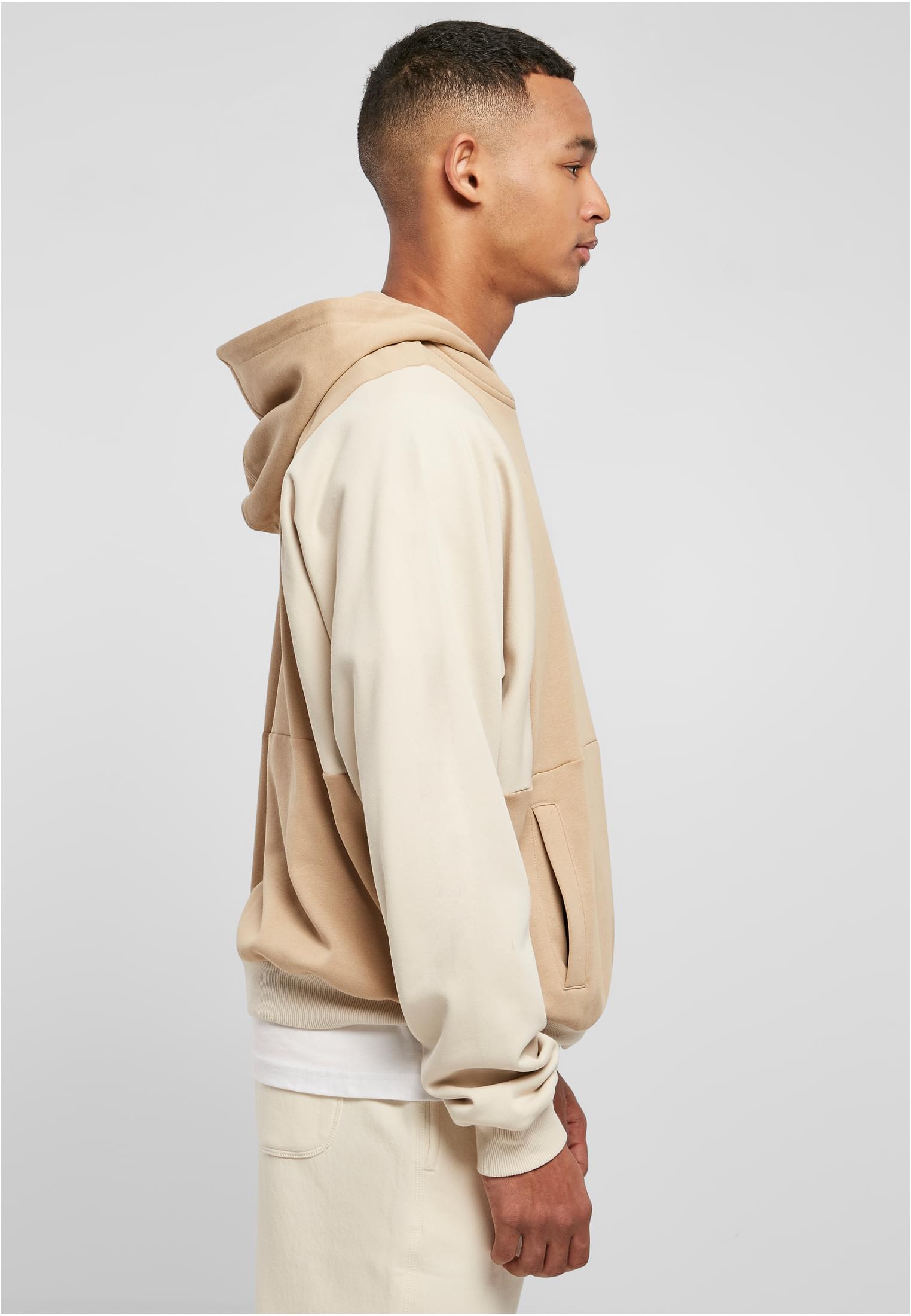 Cut On Sleeve Hoody | unionbeige/softseagrass