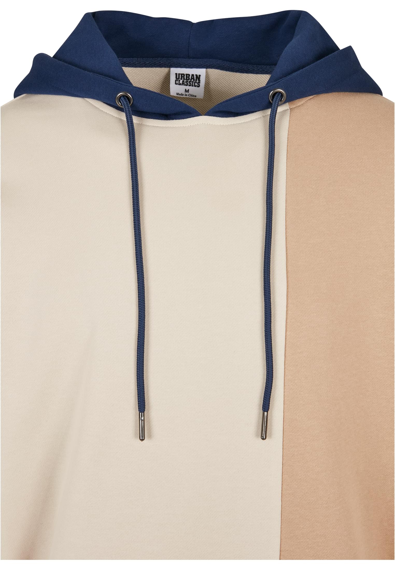 Oversized Color Block Hoody | softseagrass/unionbeige