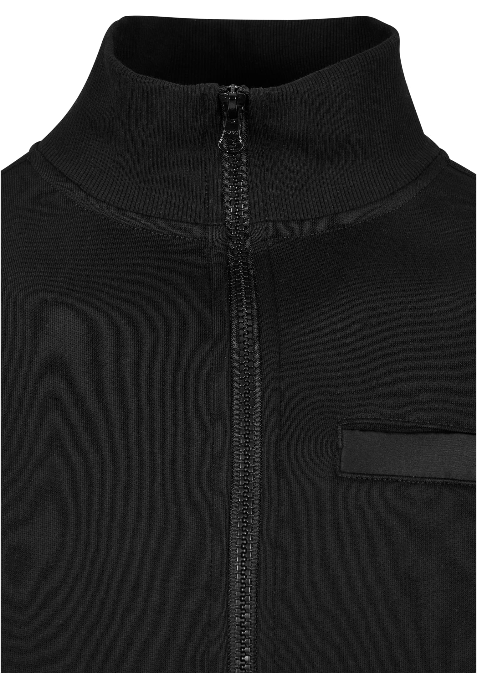 Organic and Recycled Fabric Mix Track Jacket | black