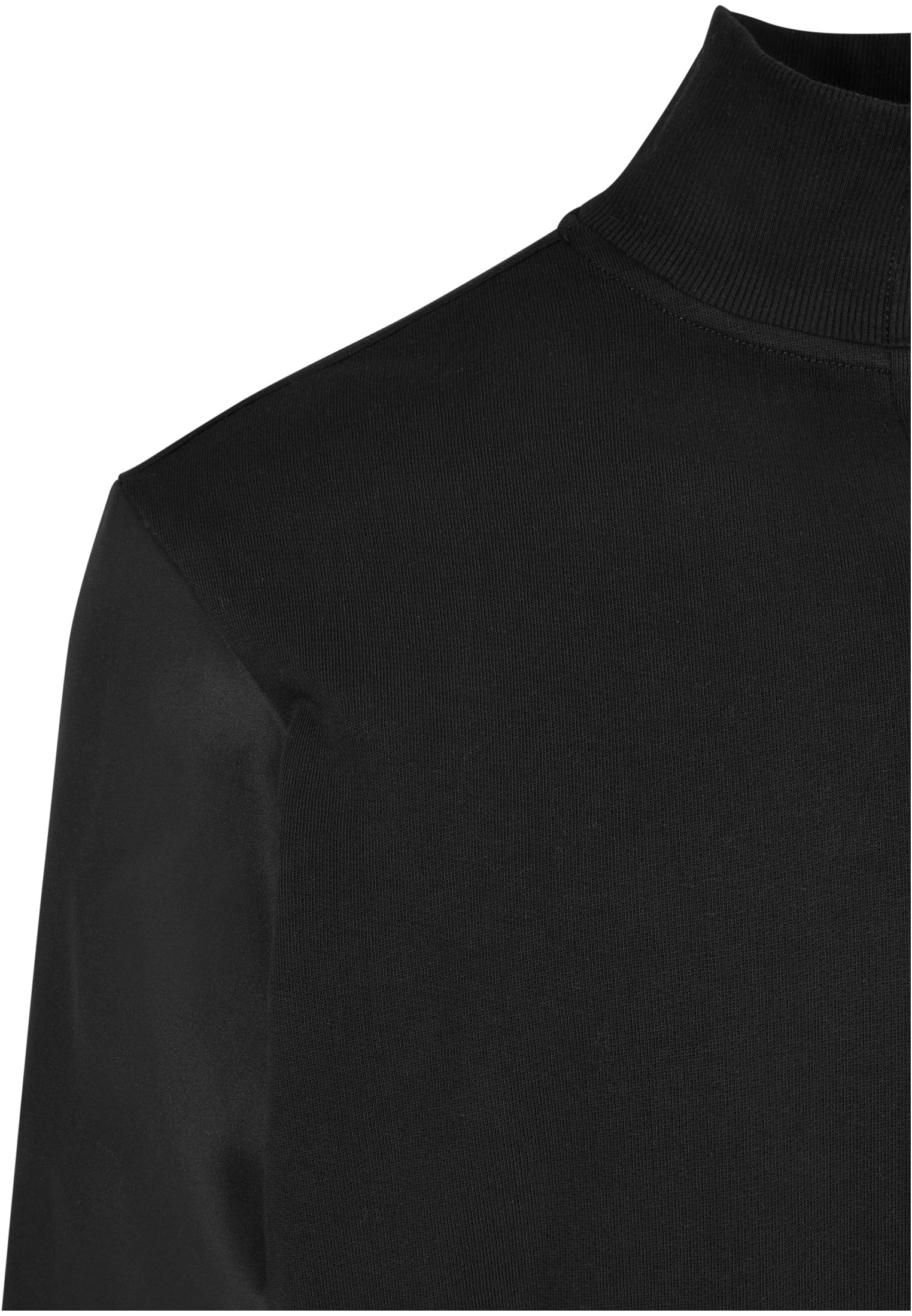 Organic and Recycled Fabric Mix Track Jacket | black