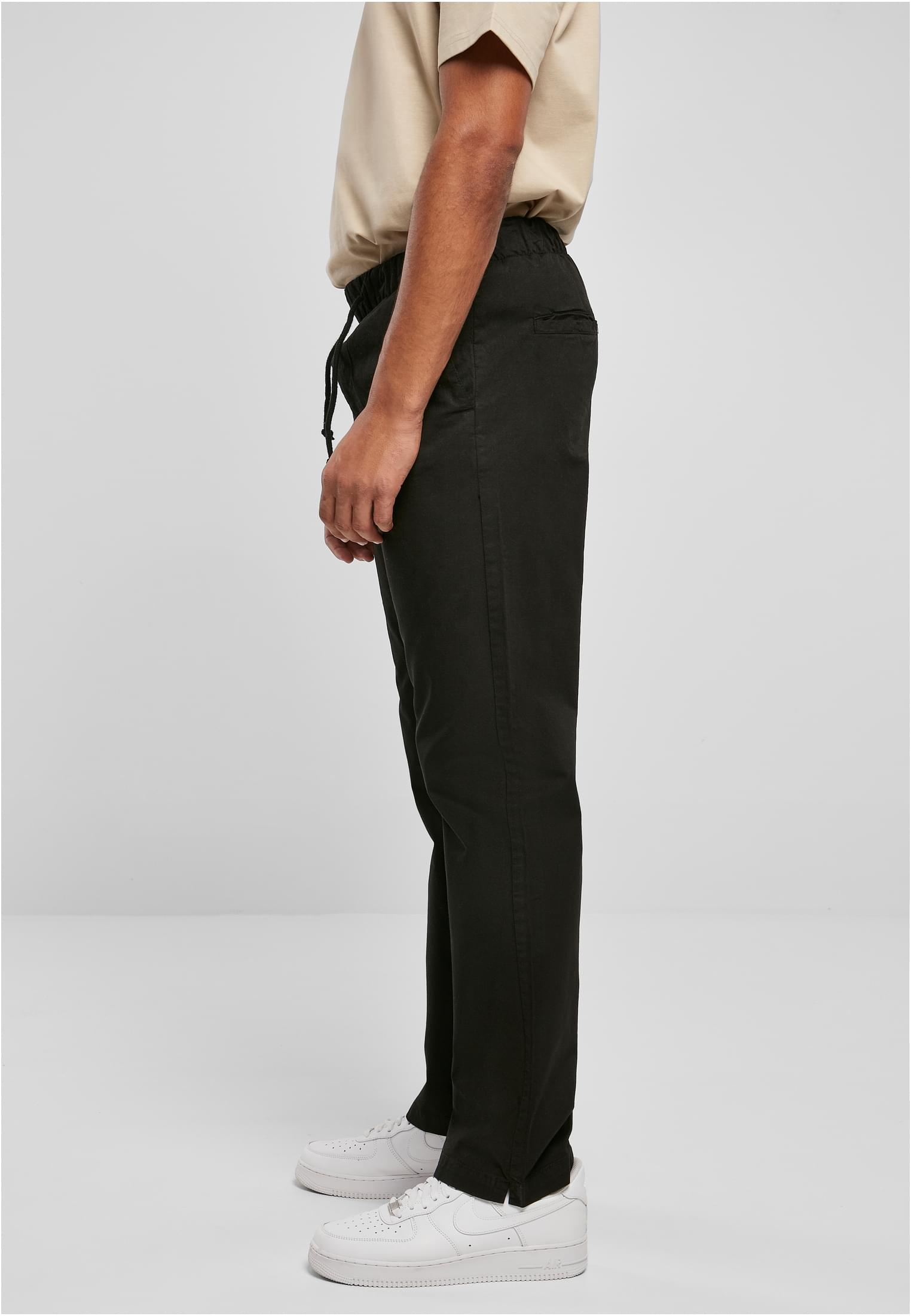 Straight Slit Trouser | black