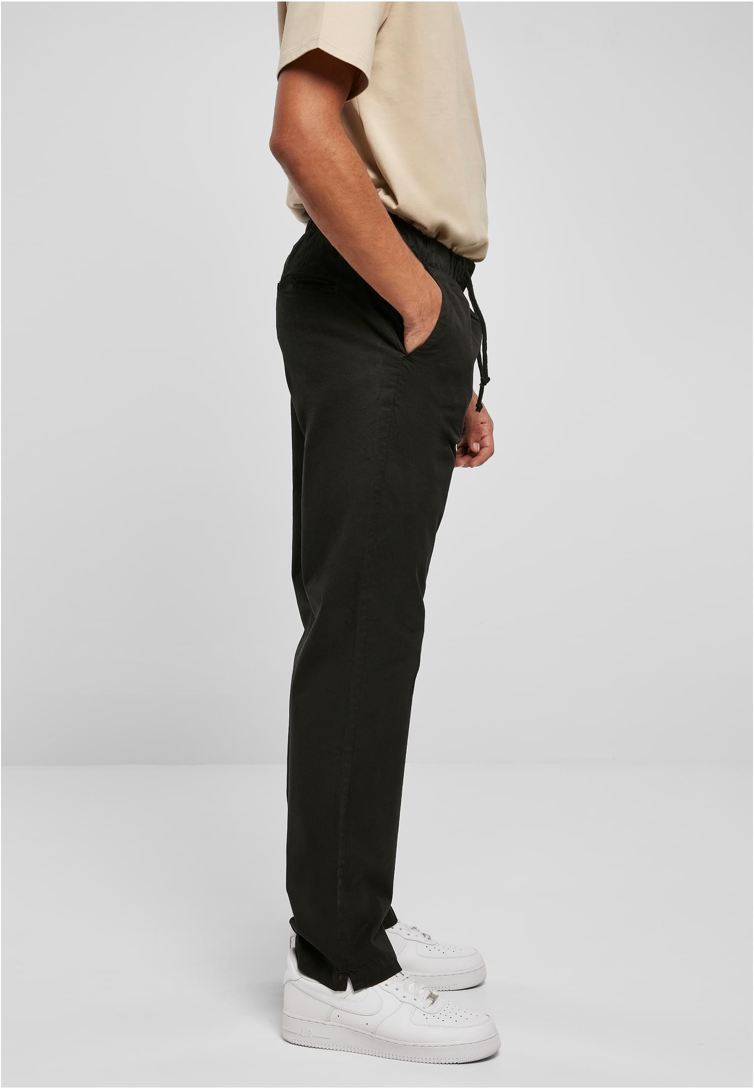 Straight Slit Trouser | black