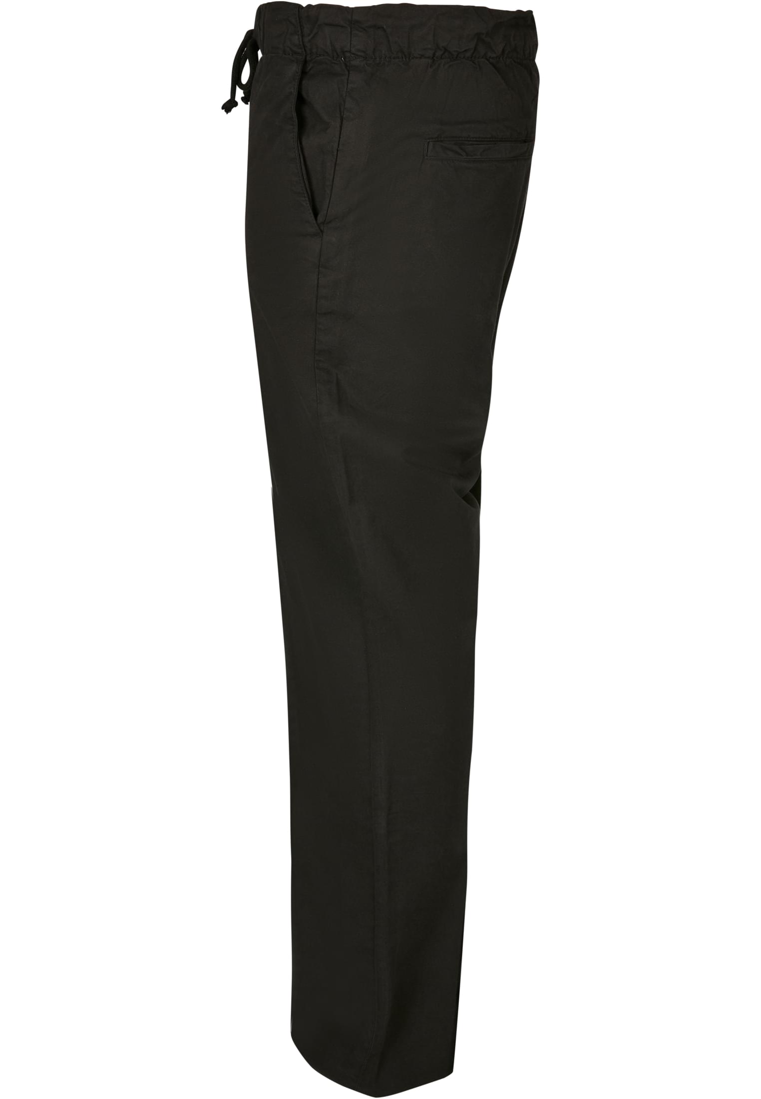 Straight Slit Trouser | black