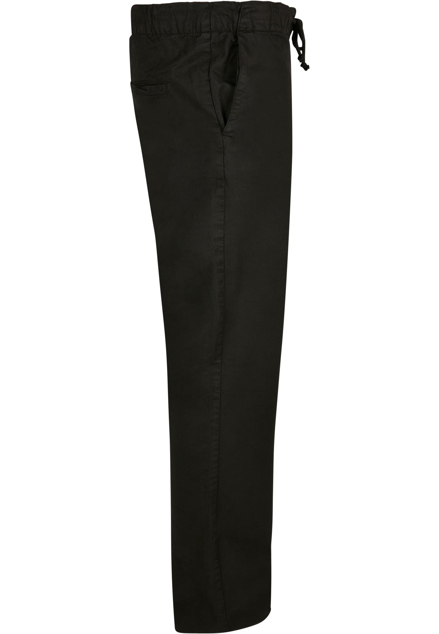 Straight Slit Trouser | black