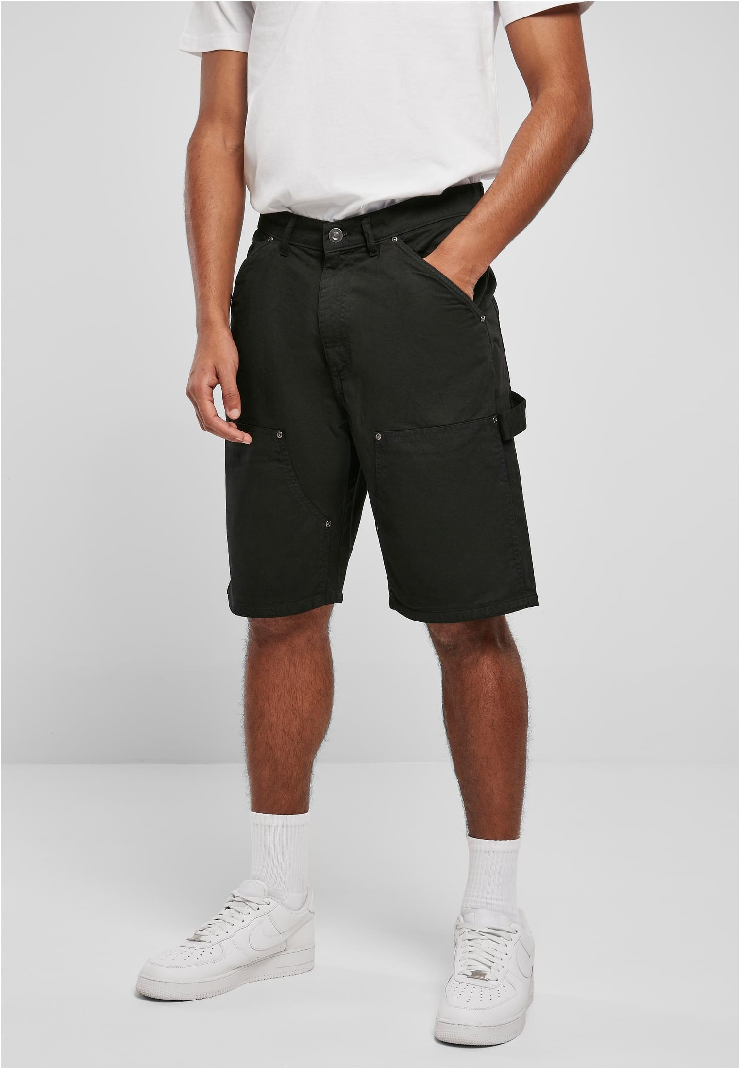 Double Knee Carpenter Shorts | black