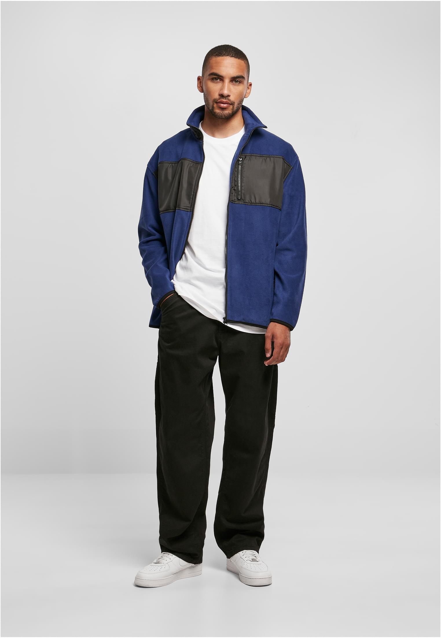 Patched Micro Fleece Jacket | spaceblue