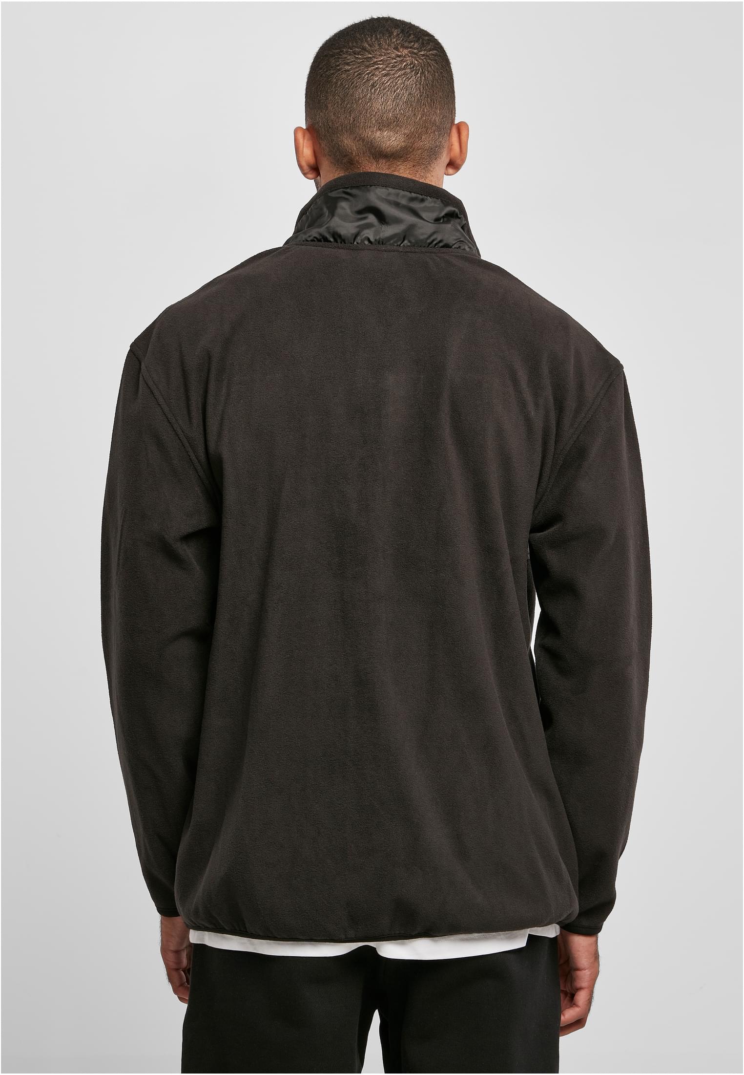 Patched Micro Fleece Jacket | black