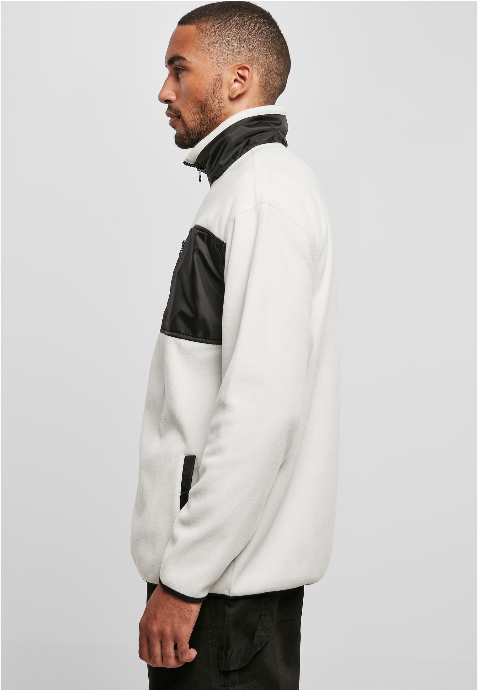 Patched Micro Fleece Jacket | wolfgrey