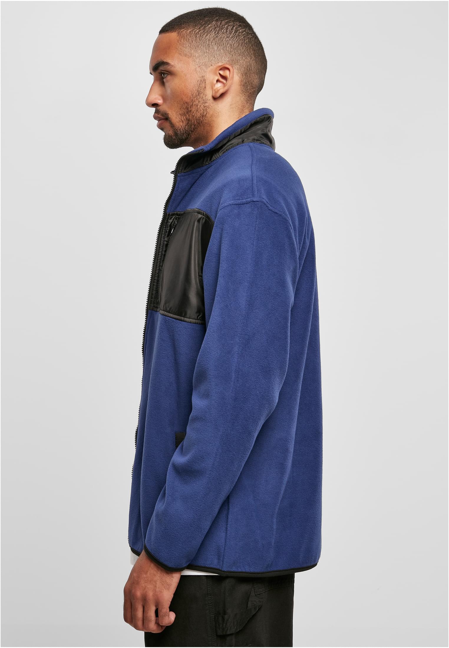 Patched Micro Fleece Jacket | spaceblue