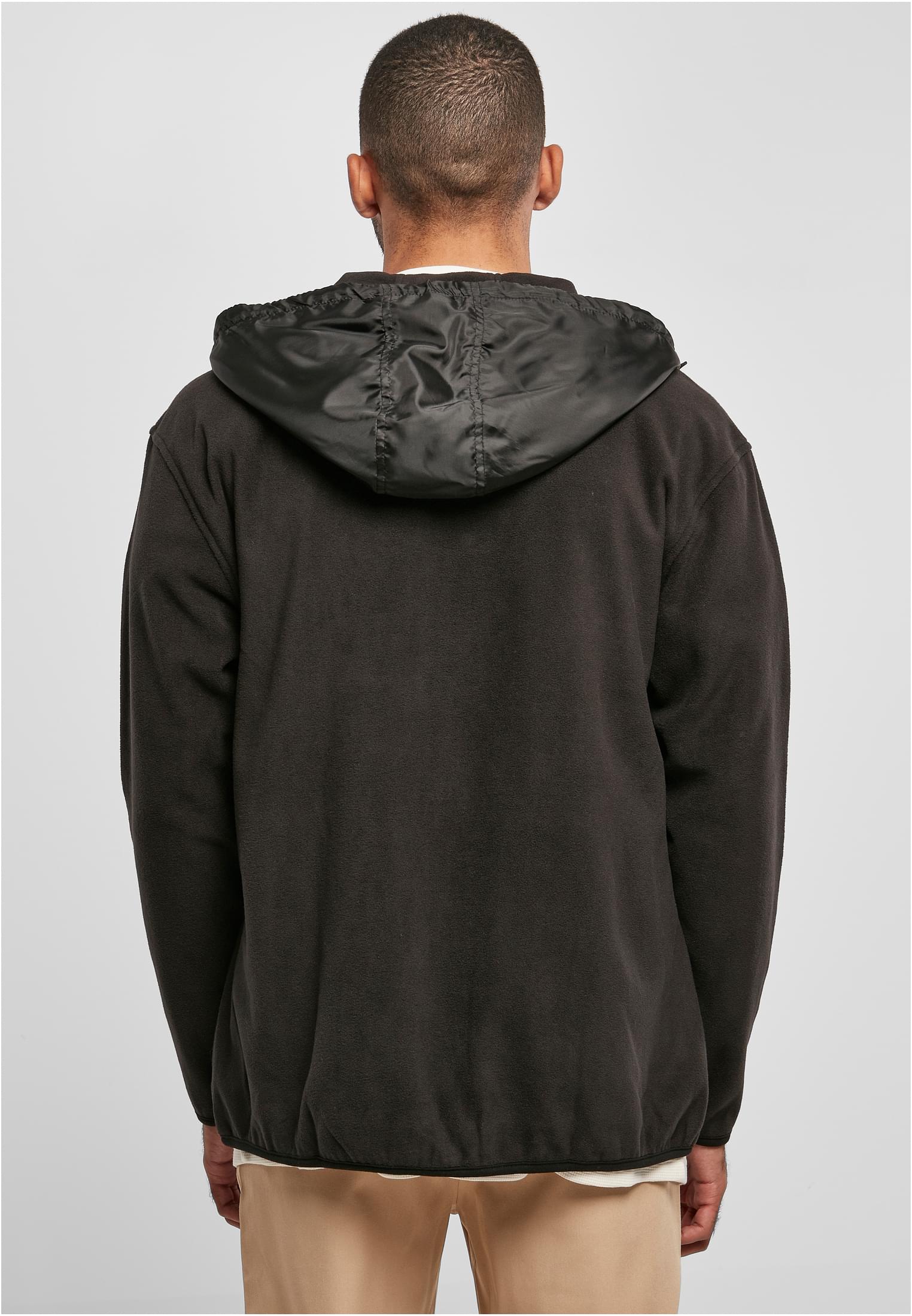 Hooded Micro Fleece Jacket | black