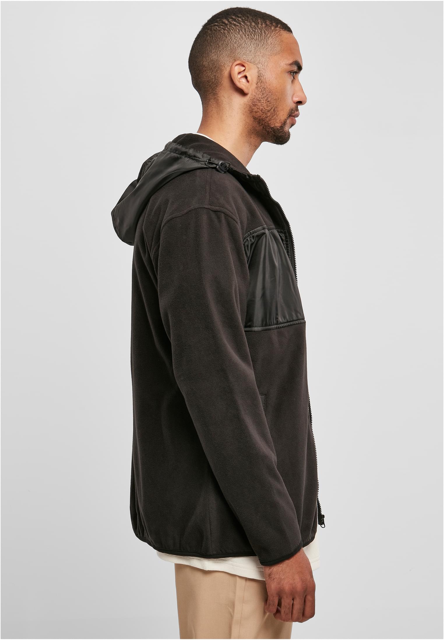 Hooded Micro Fleece Jacket | black