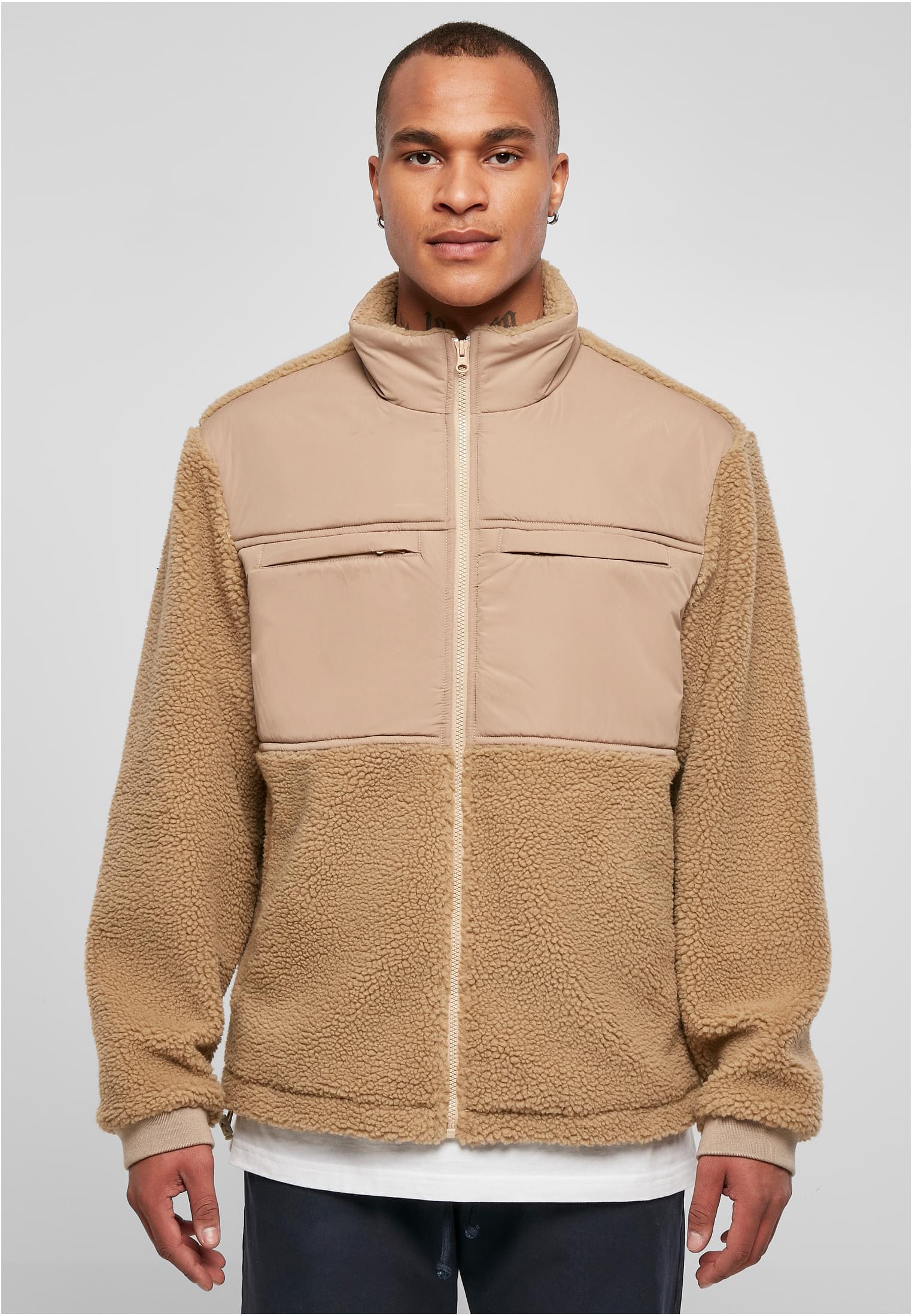 Patched Sherpa Jacket | unionbeige