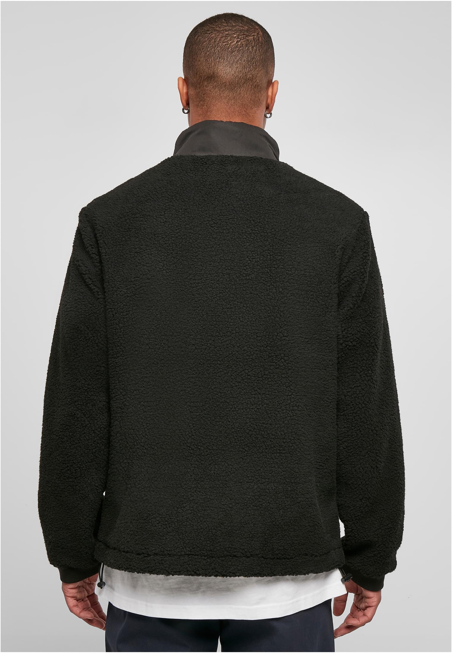 Patched Sherpa Jacket | black