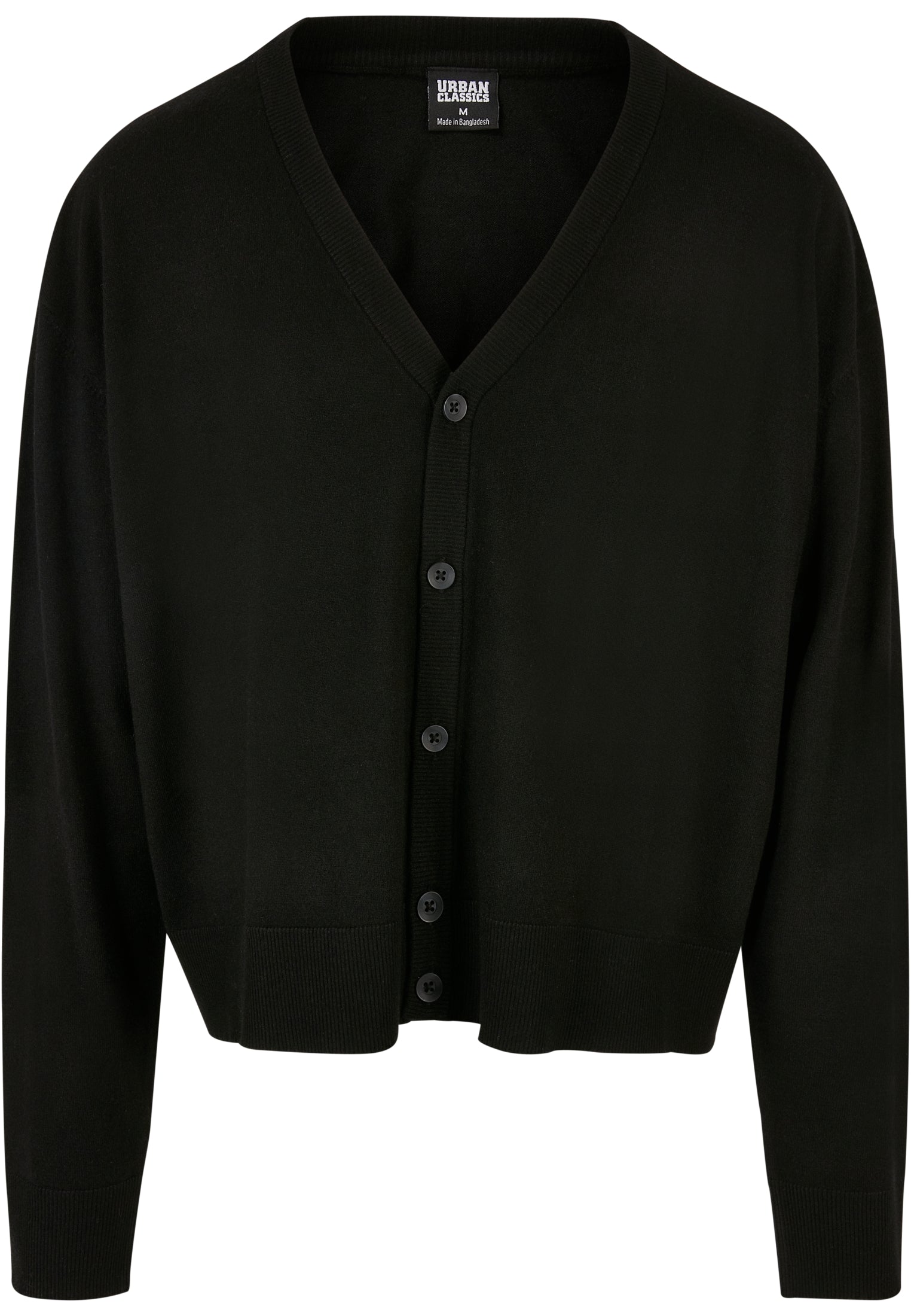 Eco Mix Boxy Cardigan | black