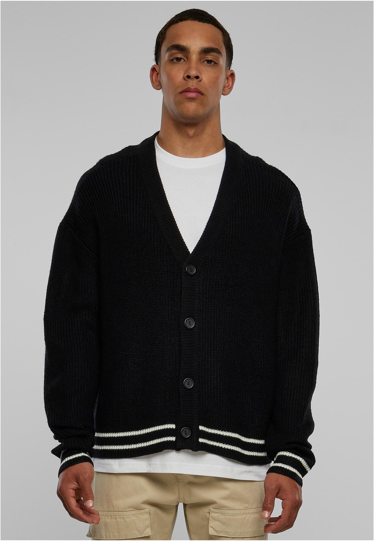 Sporty Boxy Cardigan | black