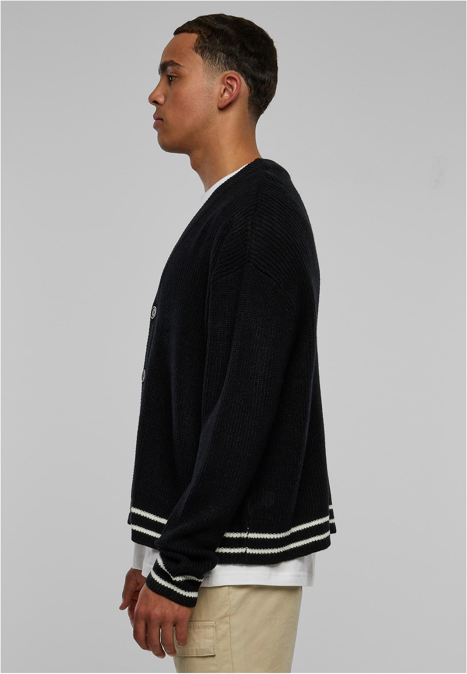 Sporty Boxy Cardigan | black