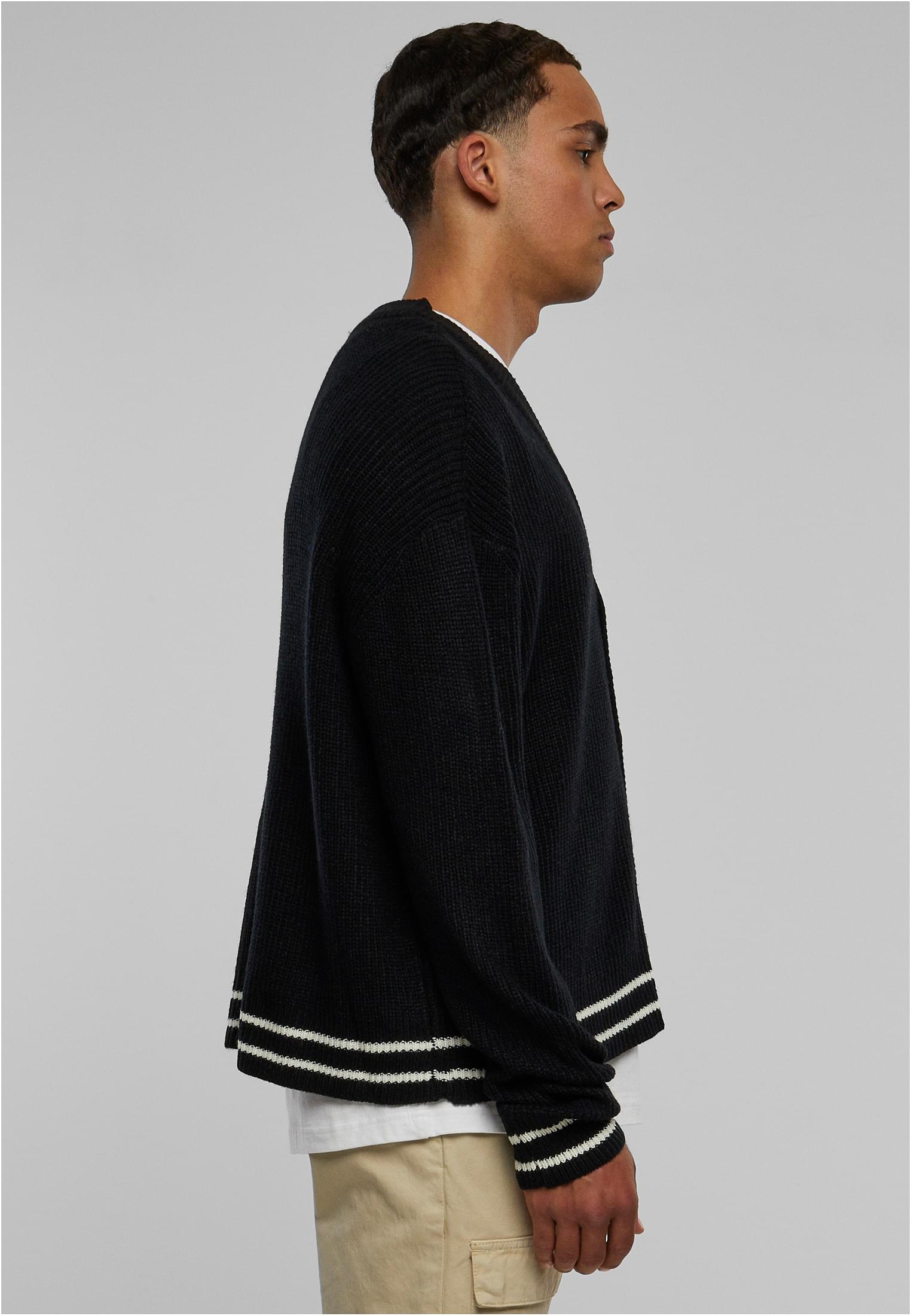 Sporty Boxy Cardigan | black