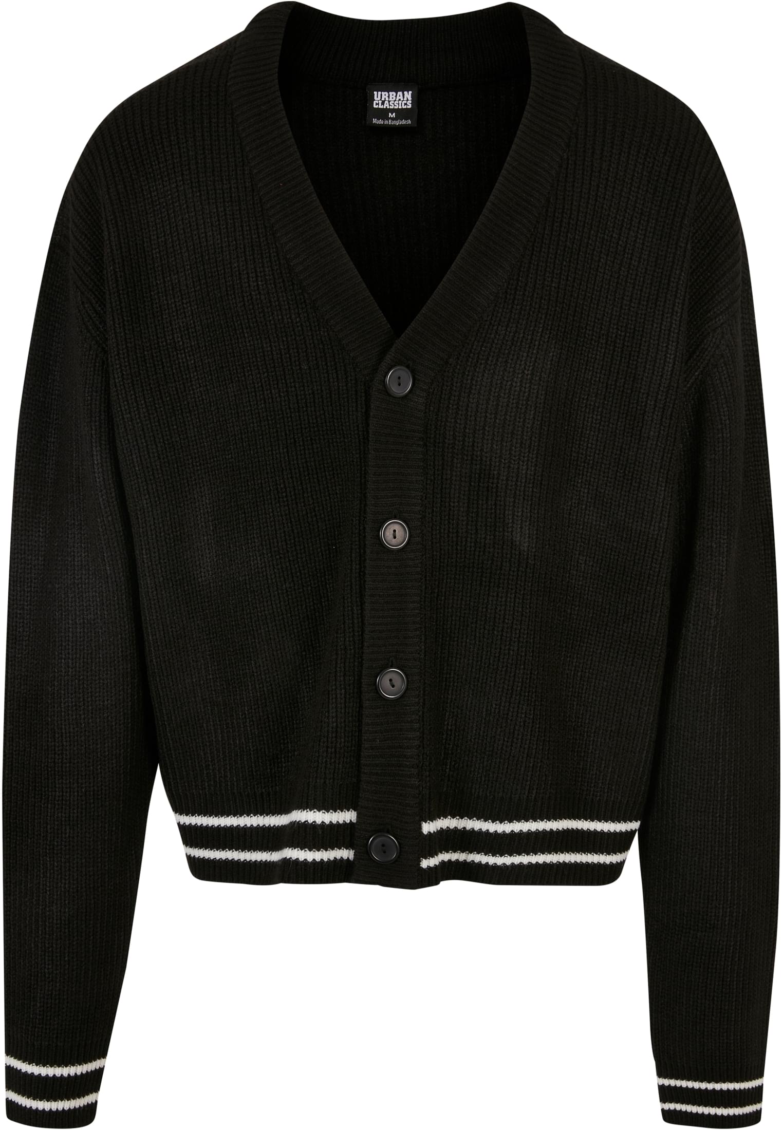 Sporty Boxy Cardigan | black