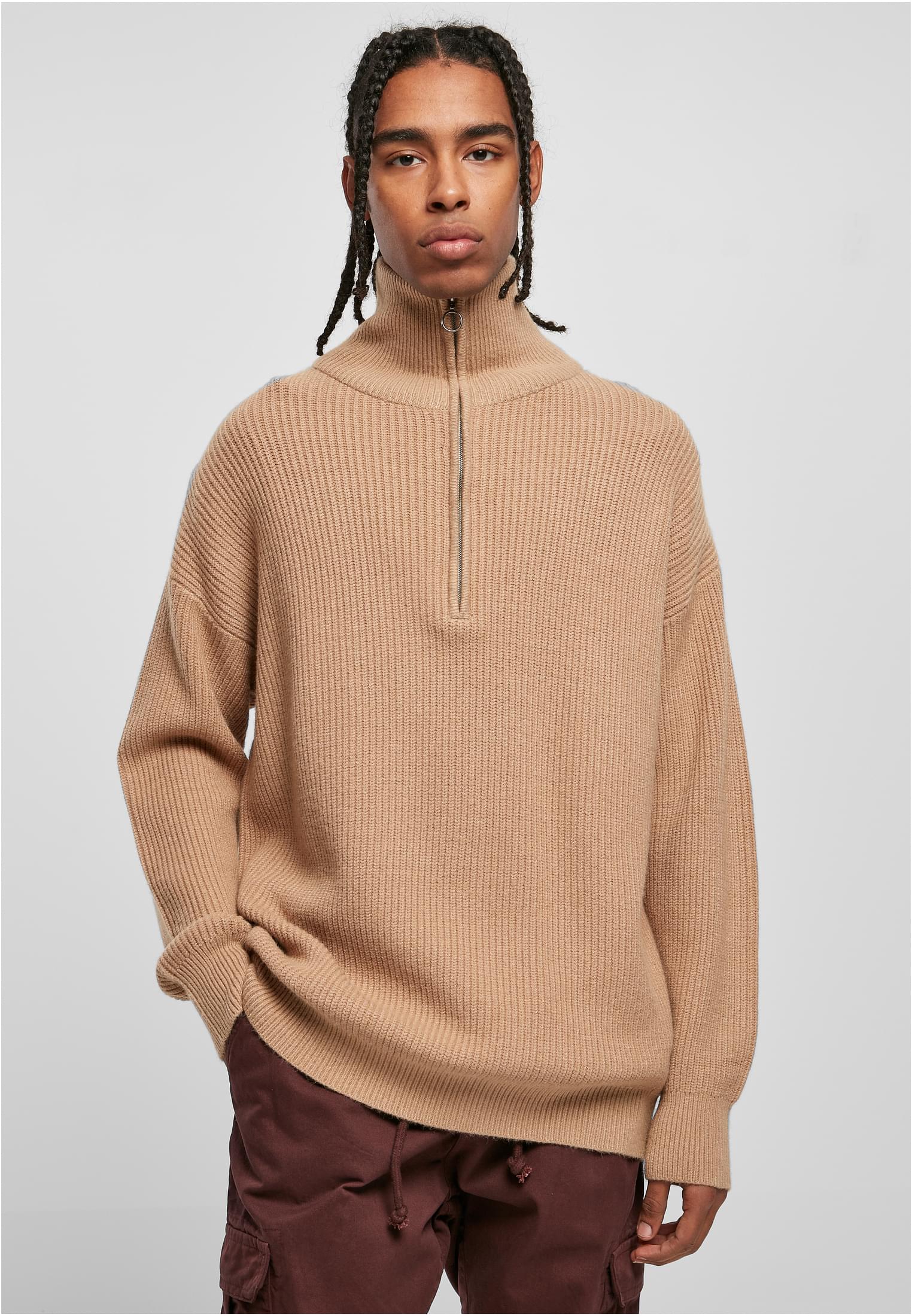 Oversized Knitted Troyer | unionbeige