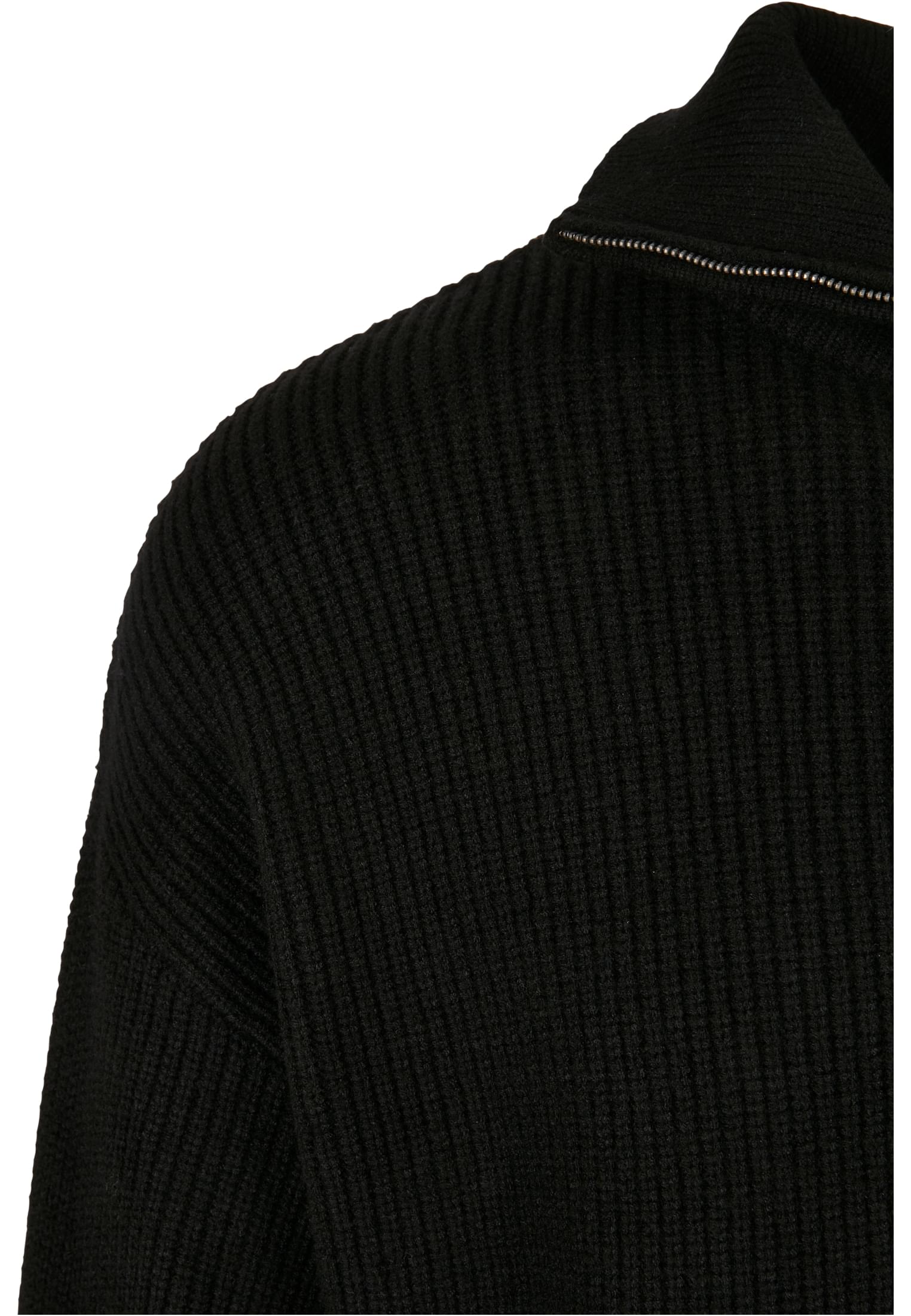 Oversized Knitted Troyer | black