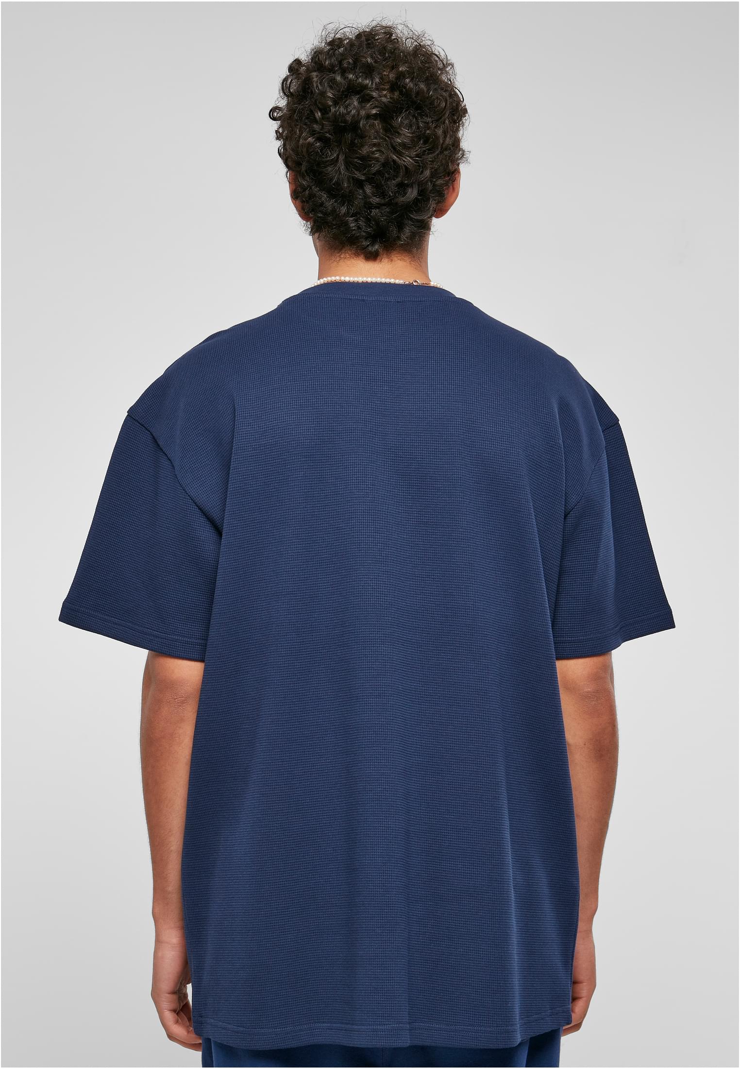 Oversized Waffle Tee | darkblue